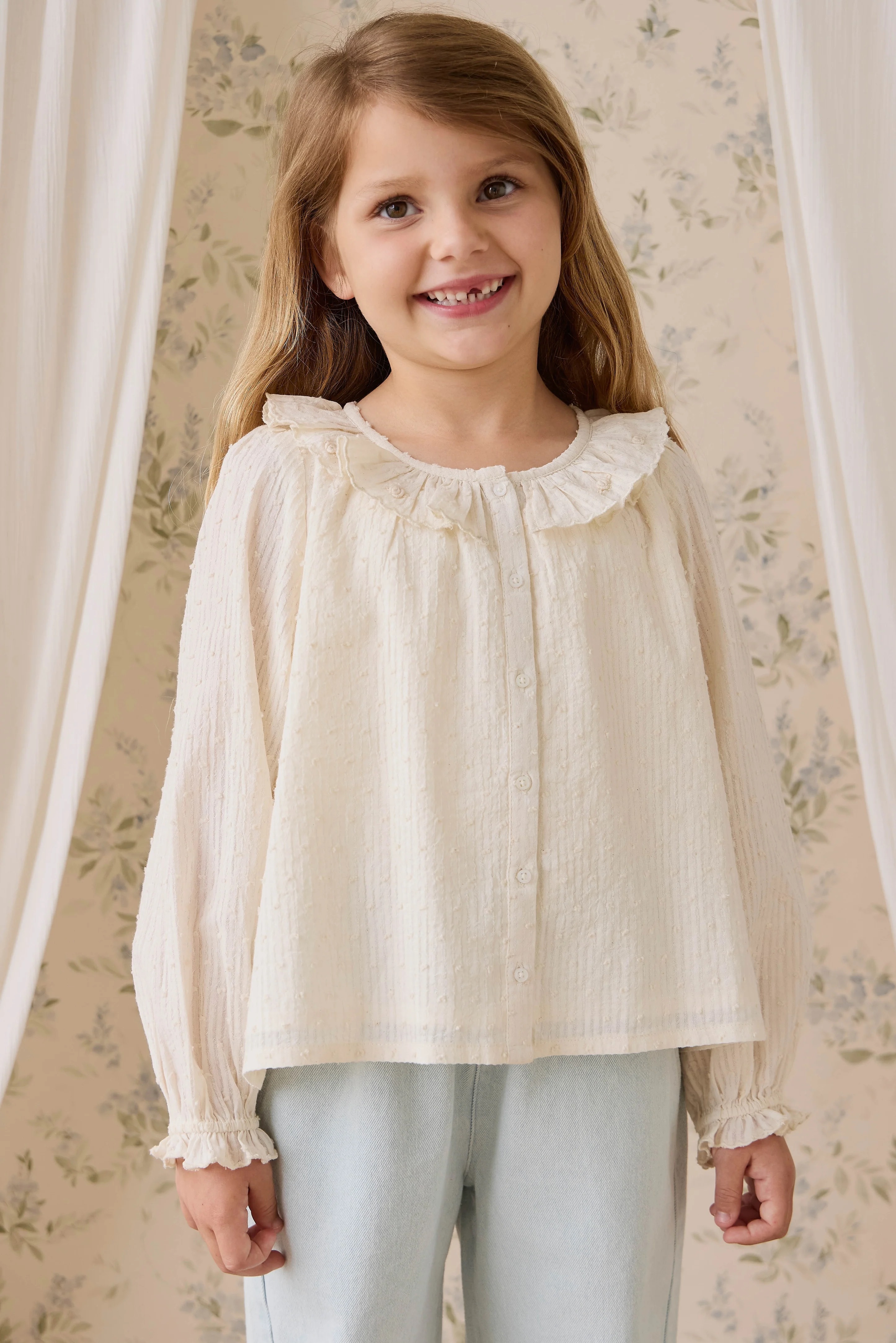 【預購】JAMIE KAY -Organic Cotton Cecile Top（Parchment）