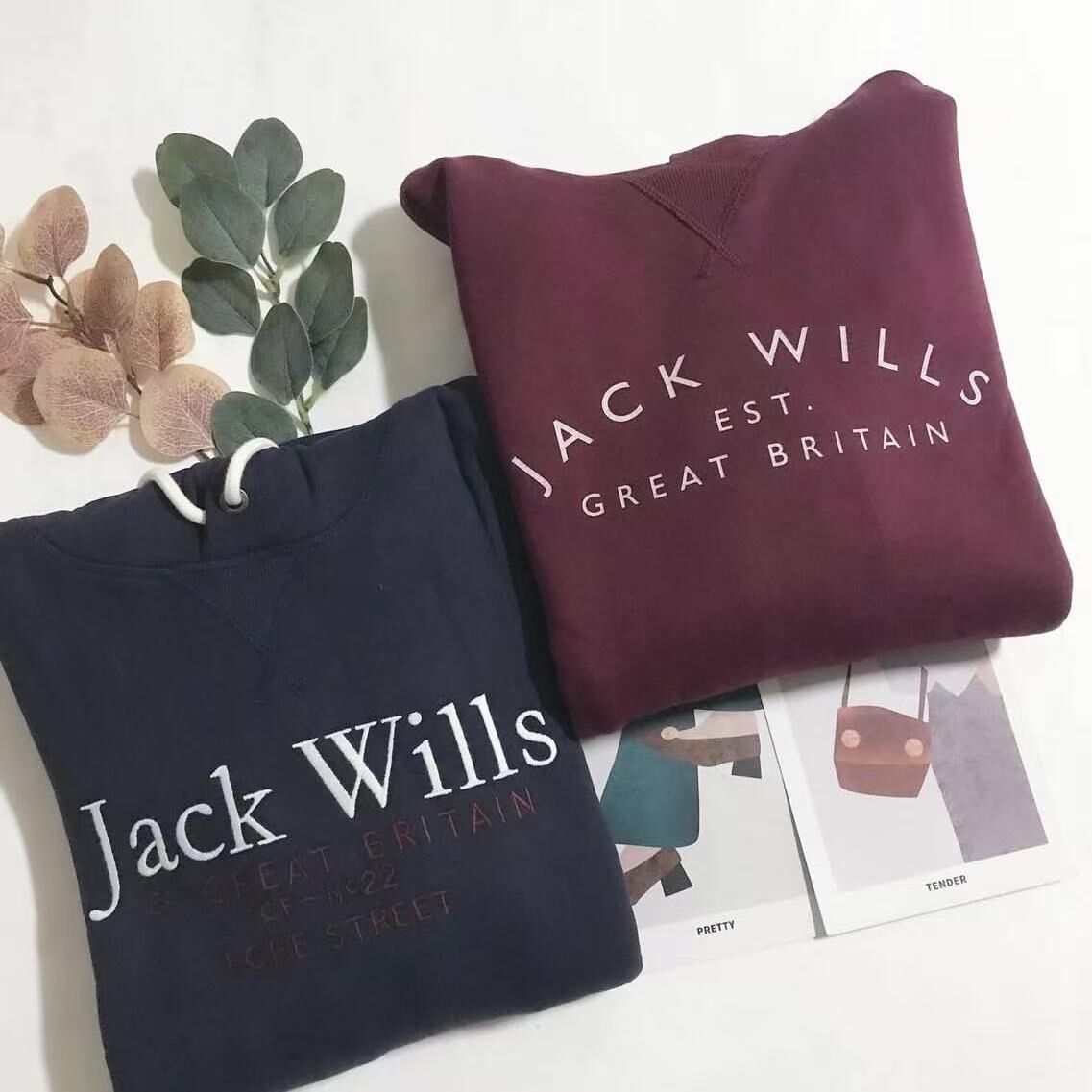 JACK WILLS LOGO HOODIES