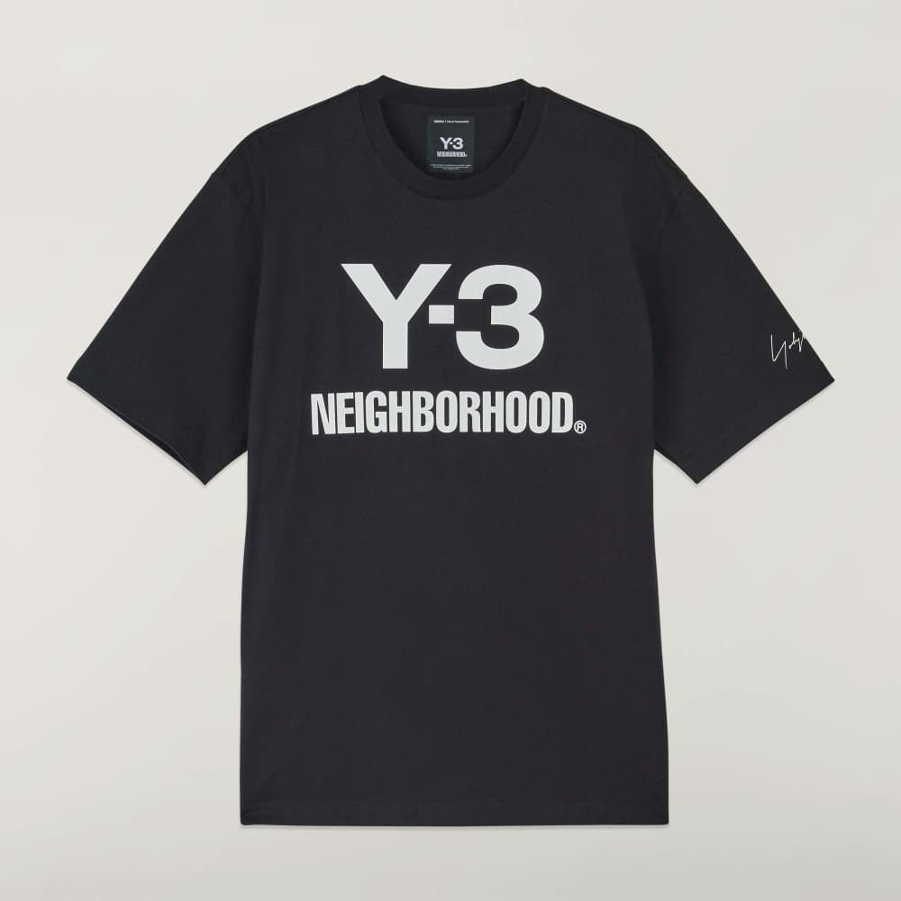 【 Y-3 x NBHD LOGO TEE 限定短TEE - 黑 】