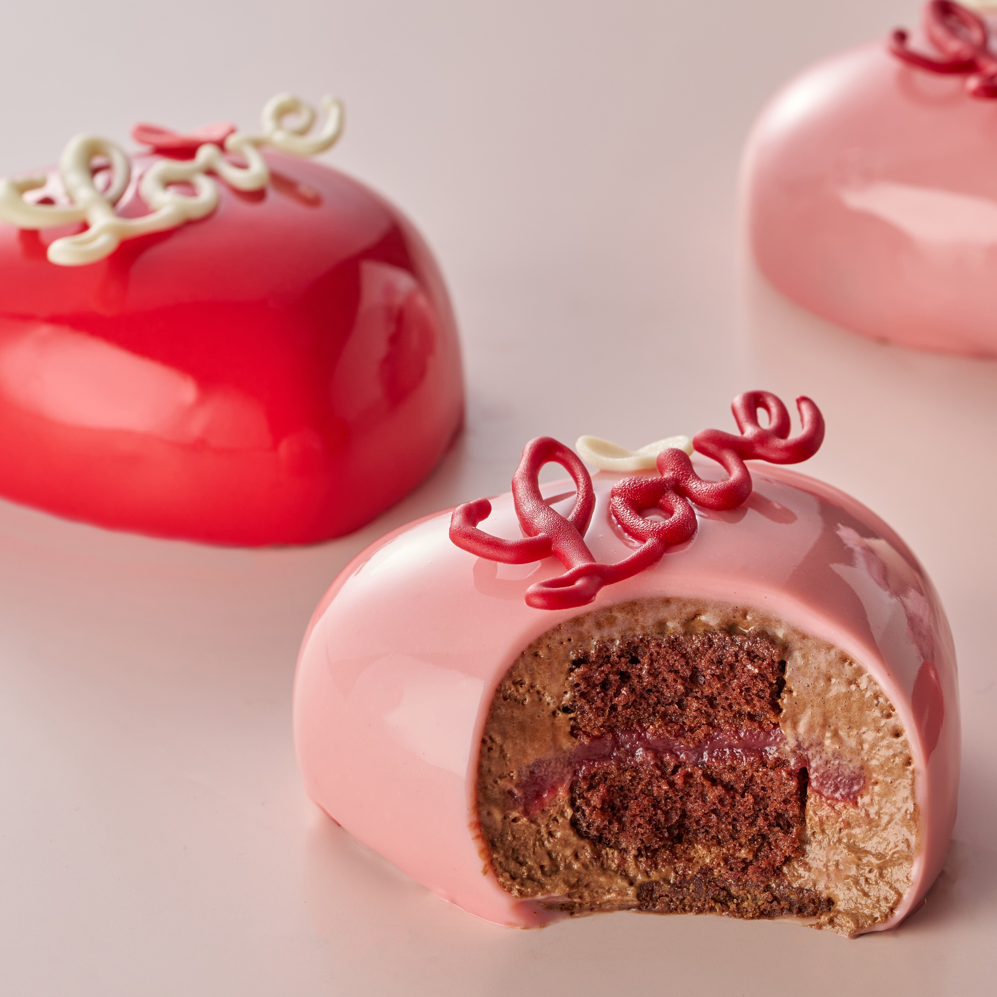 心型情人節蛋糕（熱情紅）