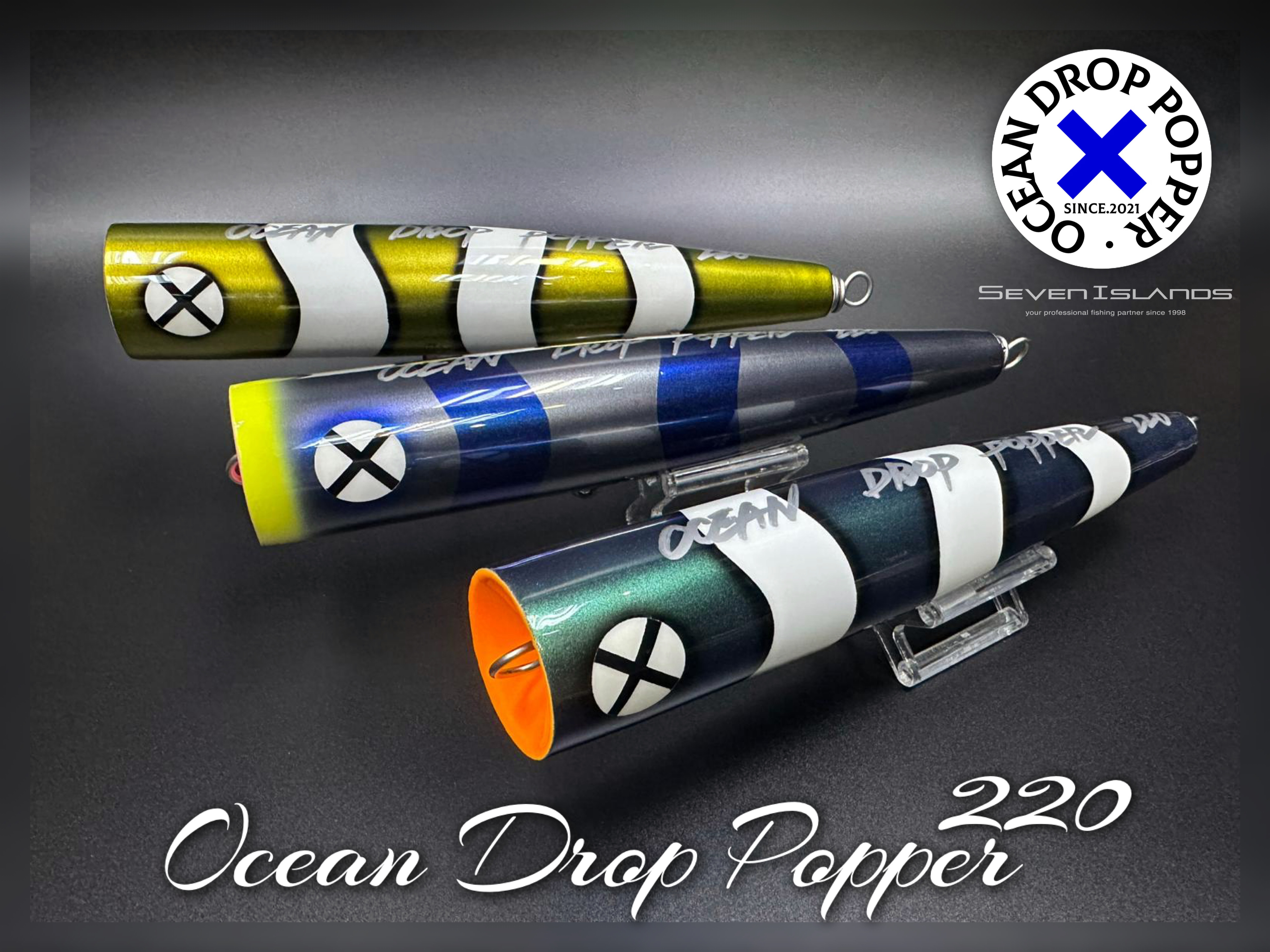 T.W.D LURES Ocean Drop Popper 220
