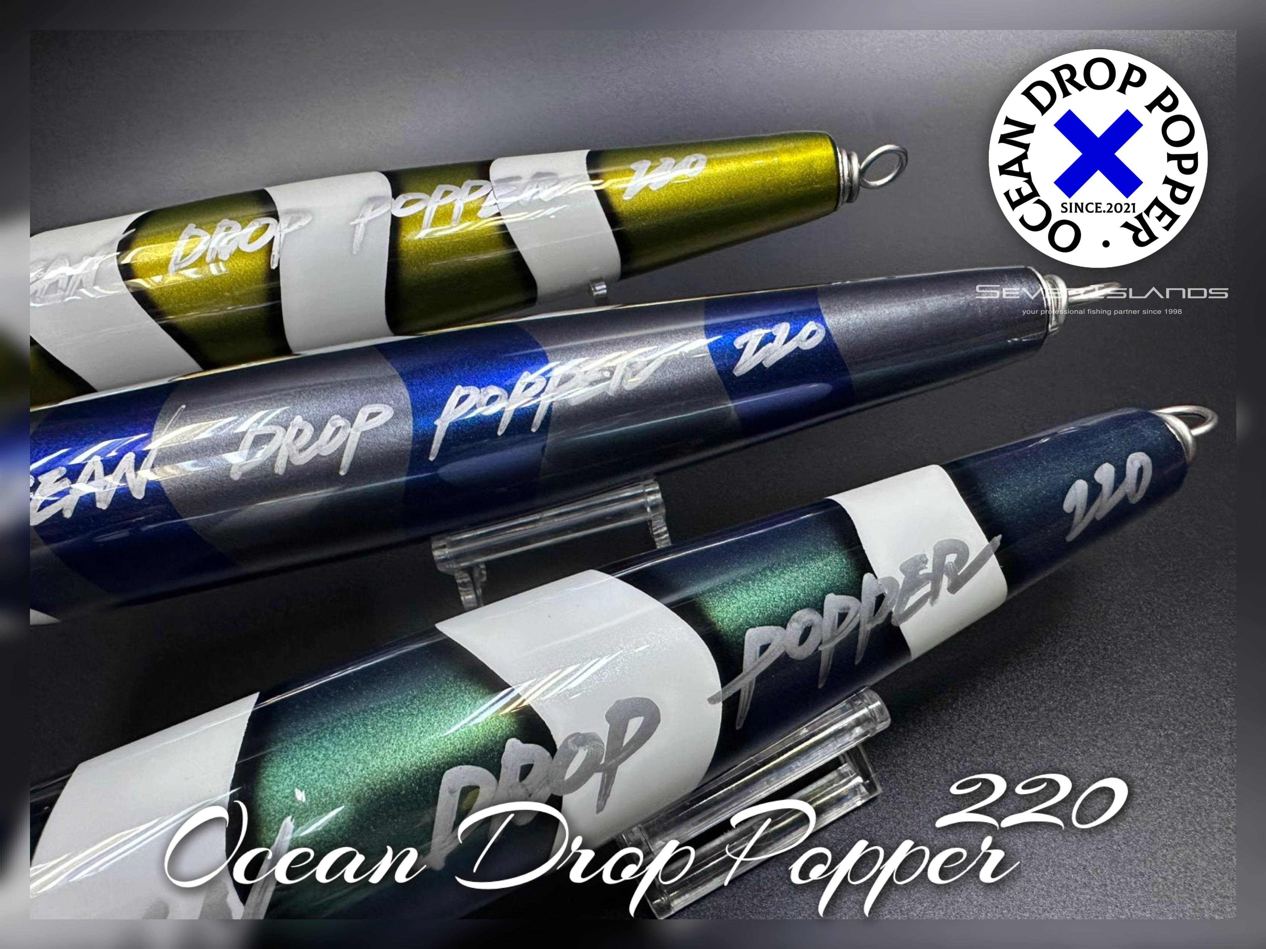 T.W.D LURES Ocean Drop Popper 220