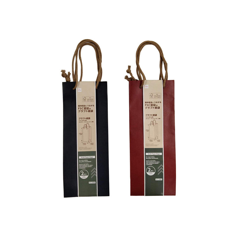 手提紙袋/葡萄酒瓶用 2入