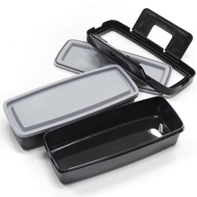 附鎖蓋雙層便當盒/長