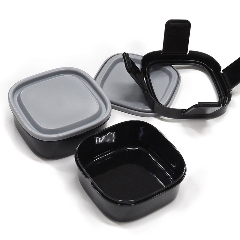 附鎖蓋雙層便當盒/方