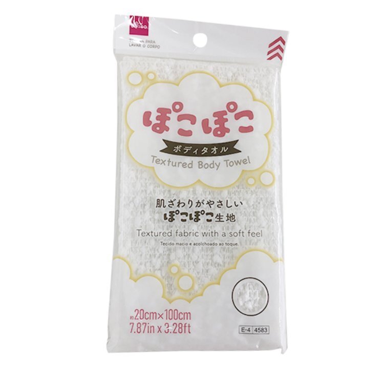 擦澡巾/白 20×100cm