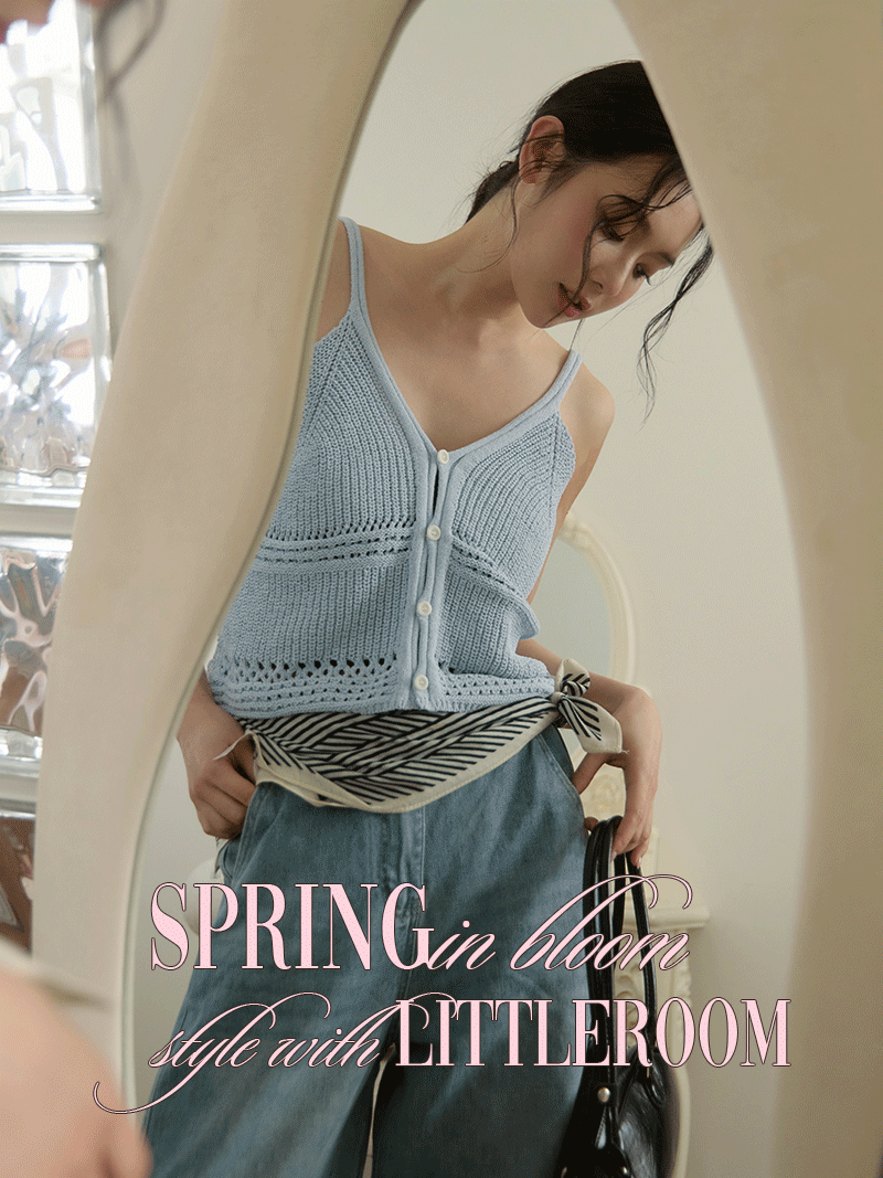 A3244-勾針細肩針織背心