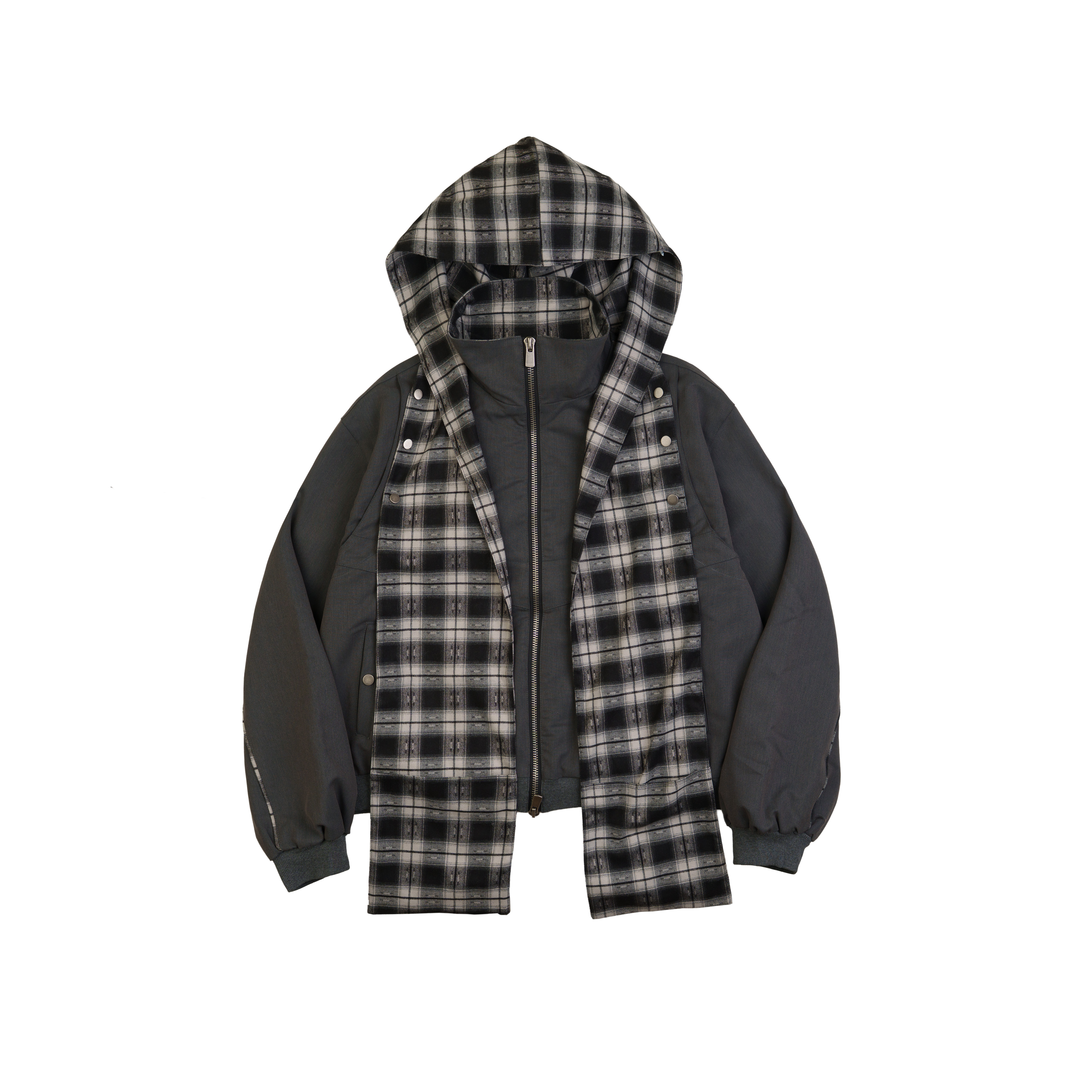 Woden x SATIVASTUDIO WJ-01 “Vintageism” Cropped Jacket - Grey