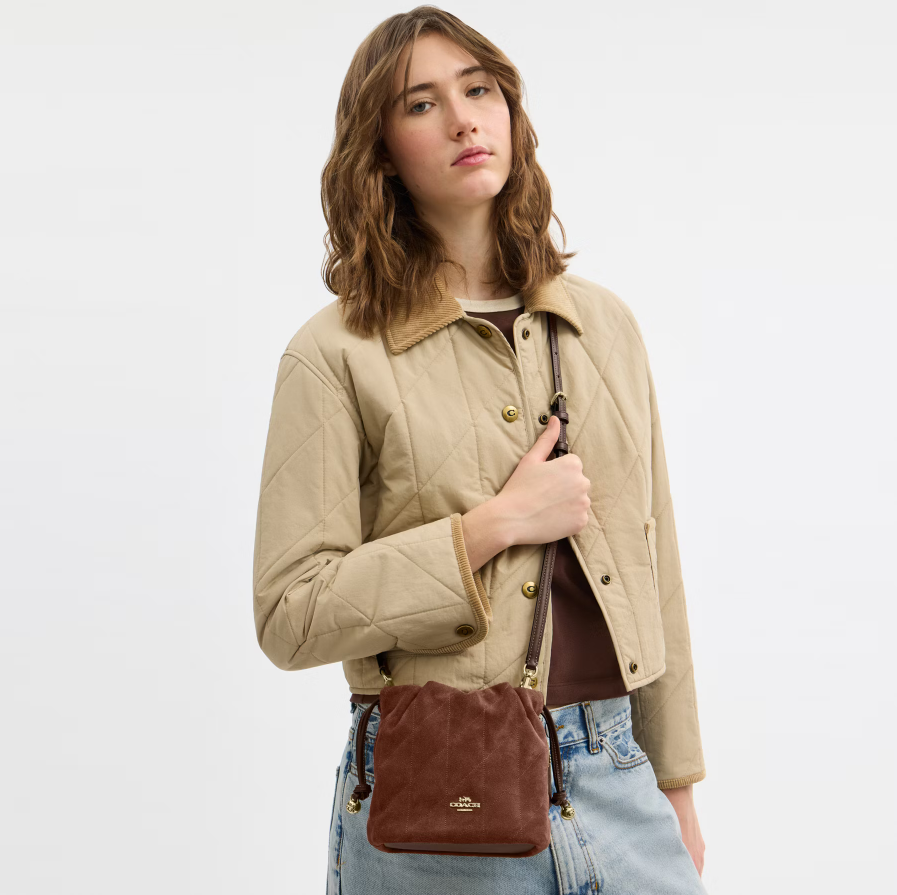 【直播】Coach LX021005 FAYE 迷你拉繩包