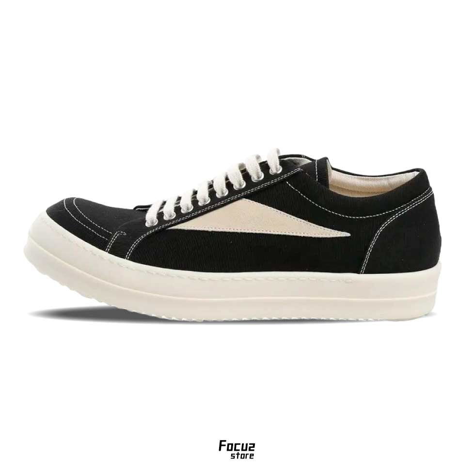 【Focus Store】現貨秒發 Rick Owens DRKSHDW Vintage Low "Black Milk Fleece" 黑白色 羊毛 DU01F4803