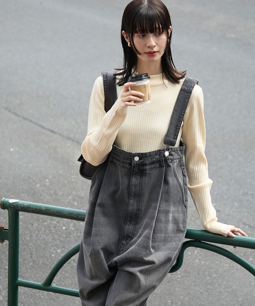 FY 紗荷葉邊袖口羅紋針織套頭衫