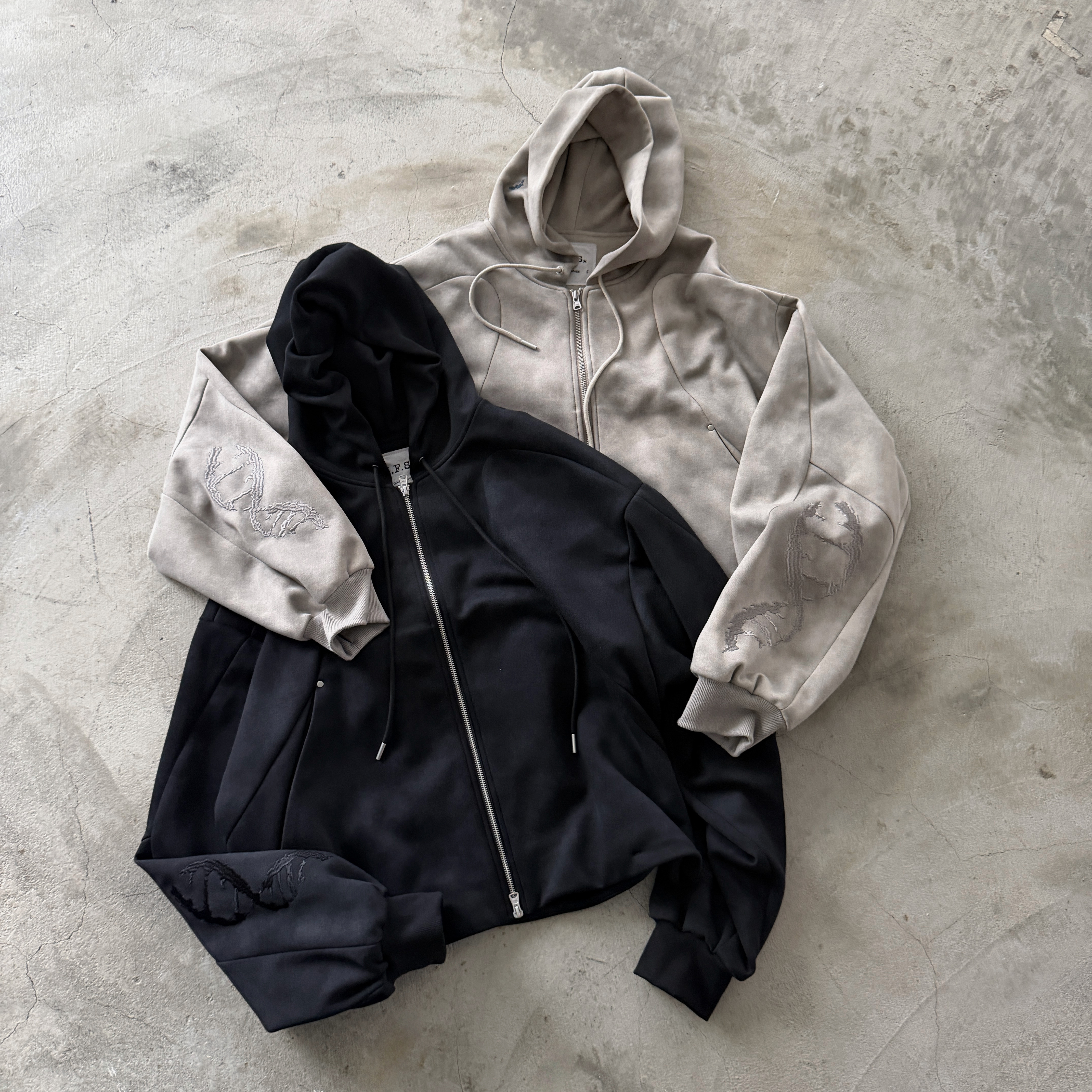 Liam Paint Drip Hoodie Coat