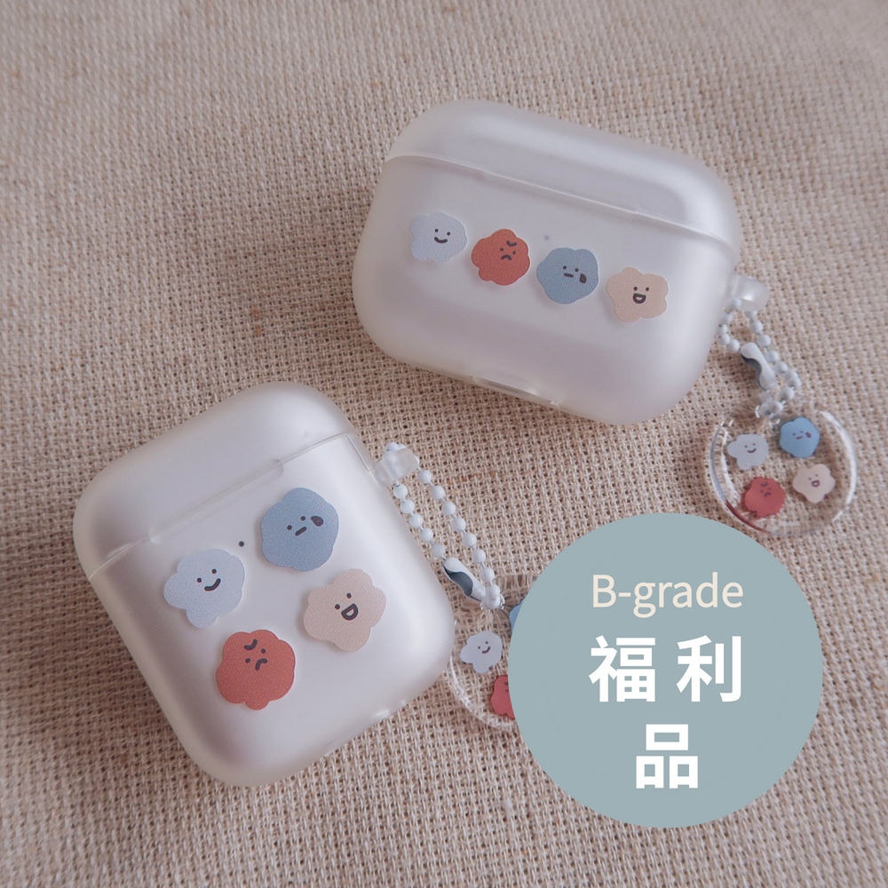 (福利品) 連體霧面軟殼 AirPods 耳機保護套