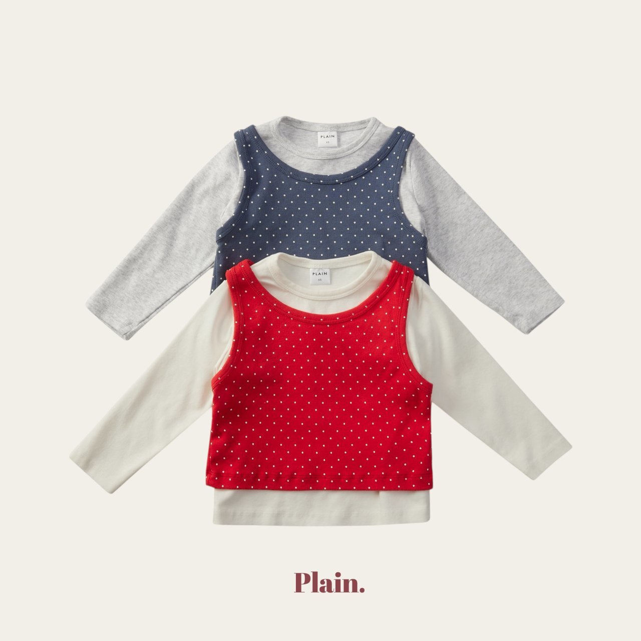 點點層次上衣組