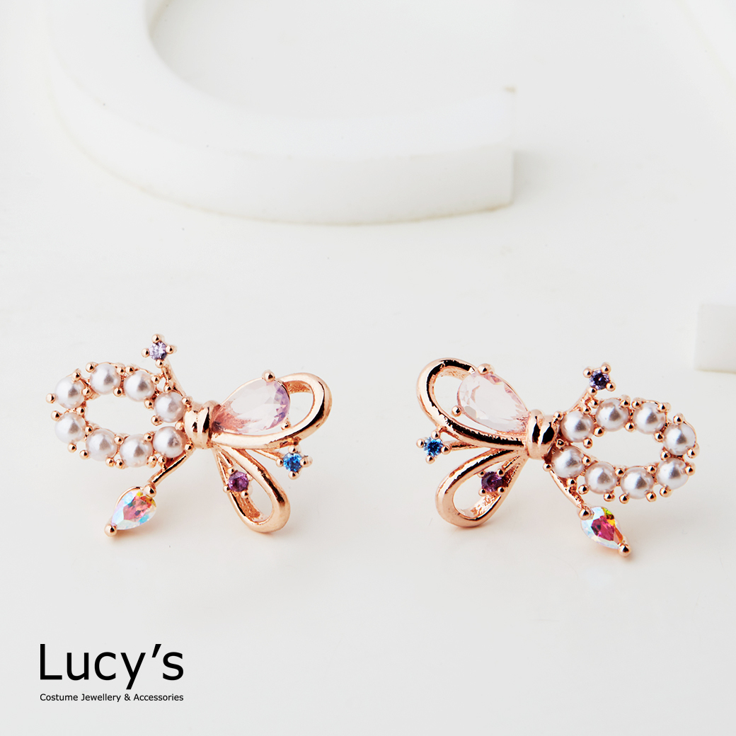 蝴蝶花叢 耳環 (二色) (127332/127333)