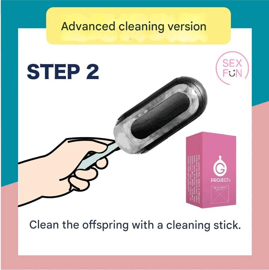 Clean it with a cleaning stick