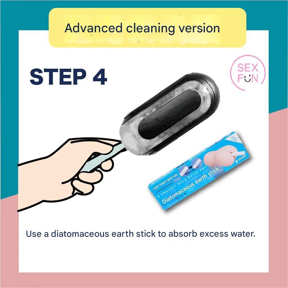 Use a diatomaceous earth stick to absorb excess water