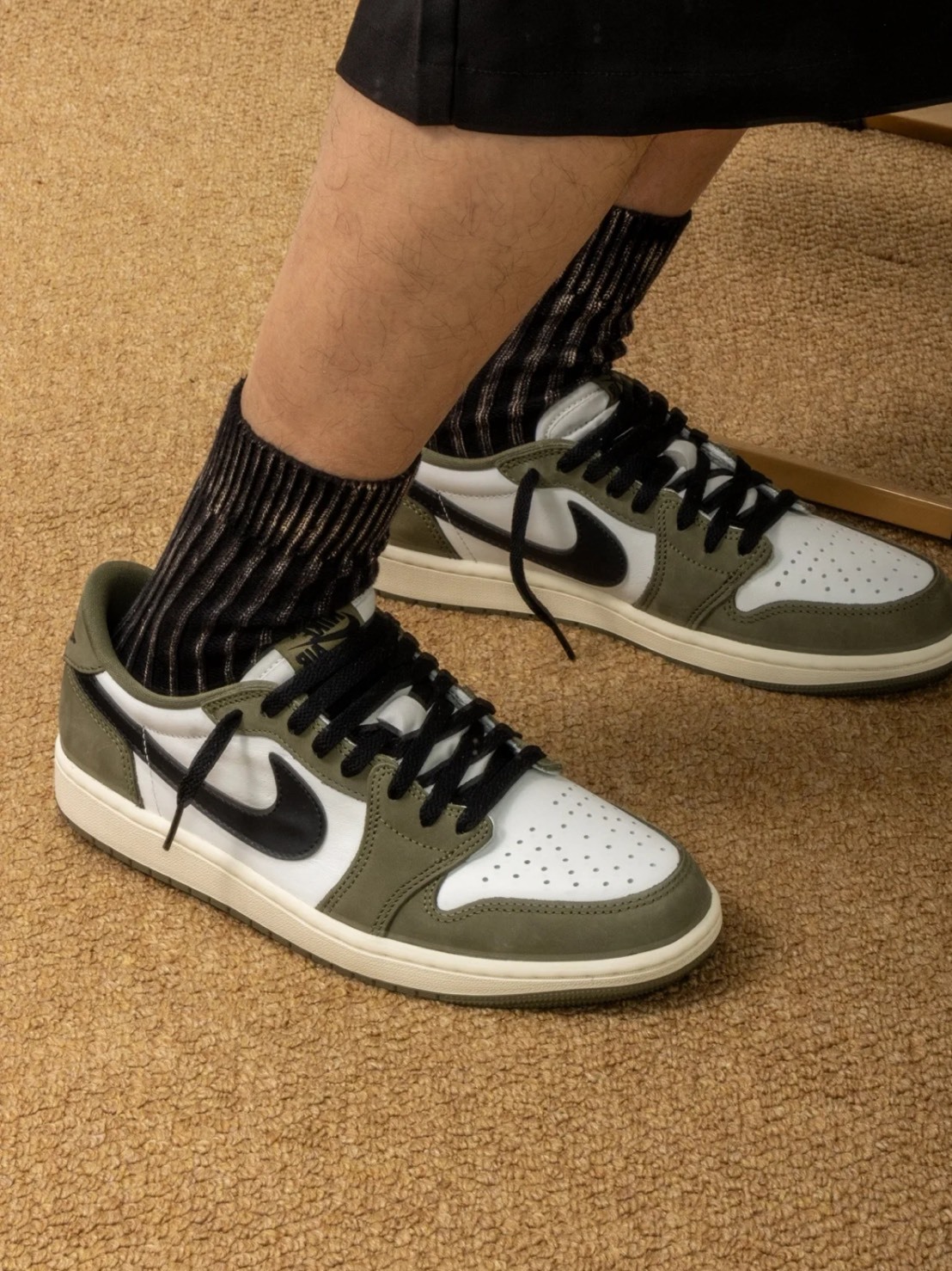 NIKE AIR JORDAN 最佳平替 小倒勾 橄欖綠