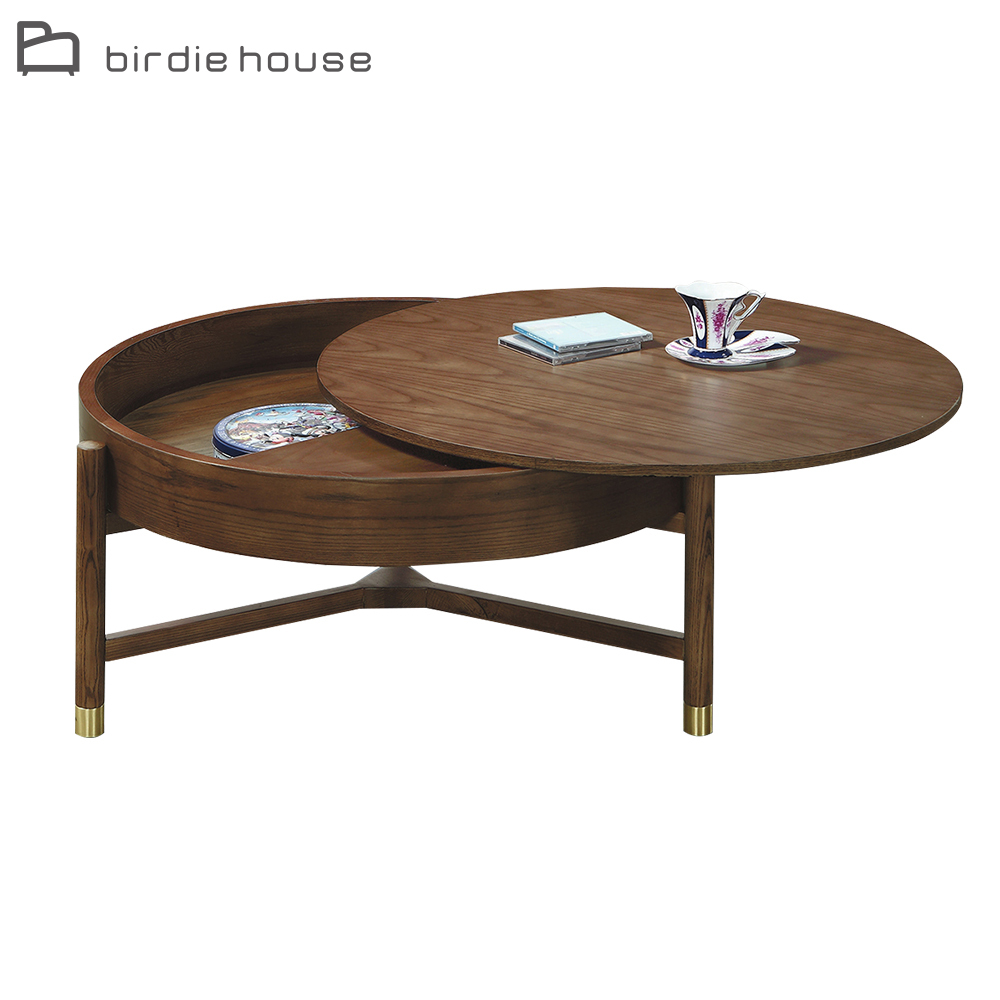 柏蒂家居-丹尼爾2.7尺圓形收納大茶几