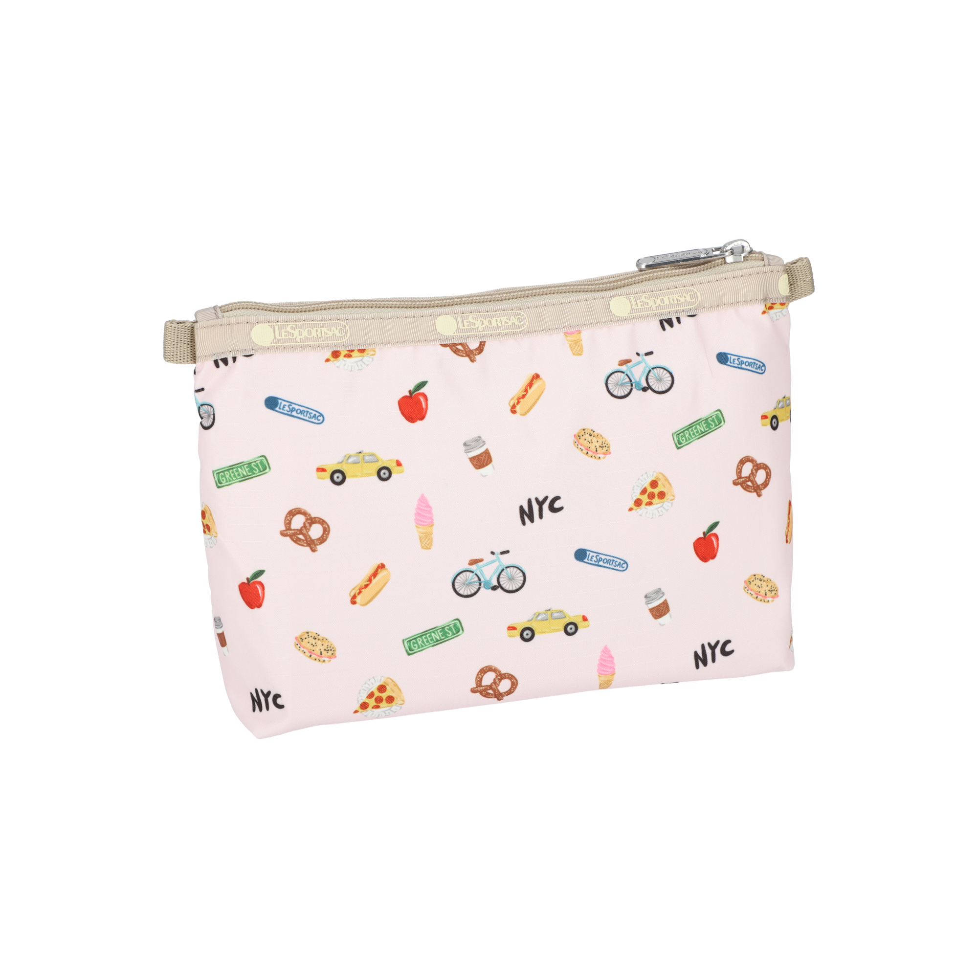 雙層化妝袋 (NYC ICONS PINK)