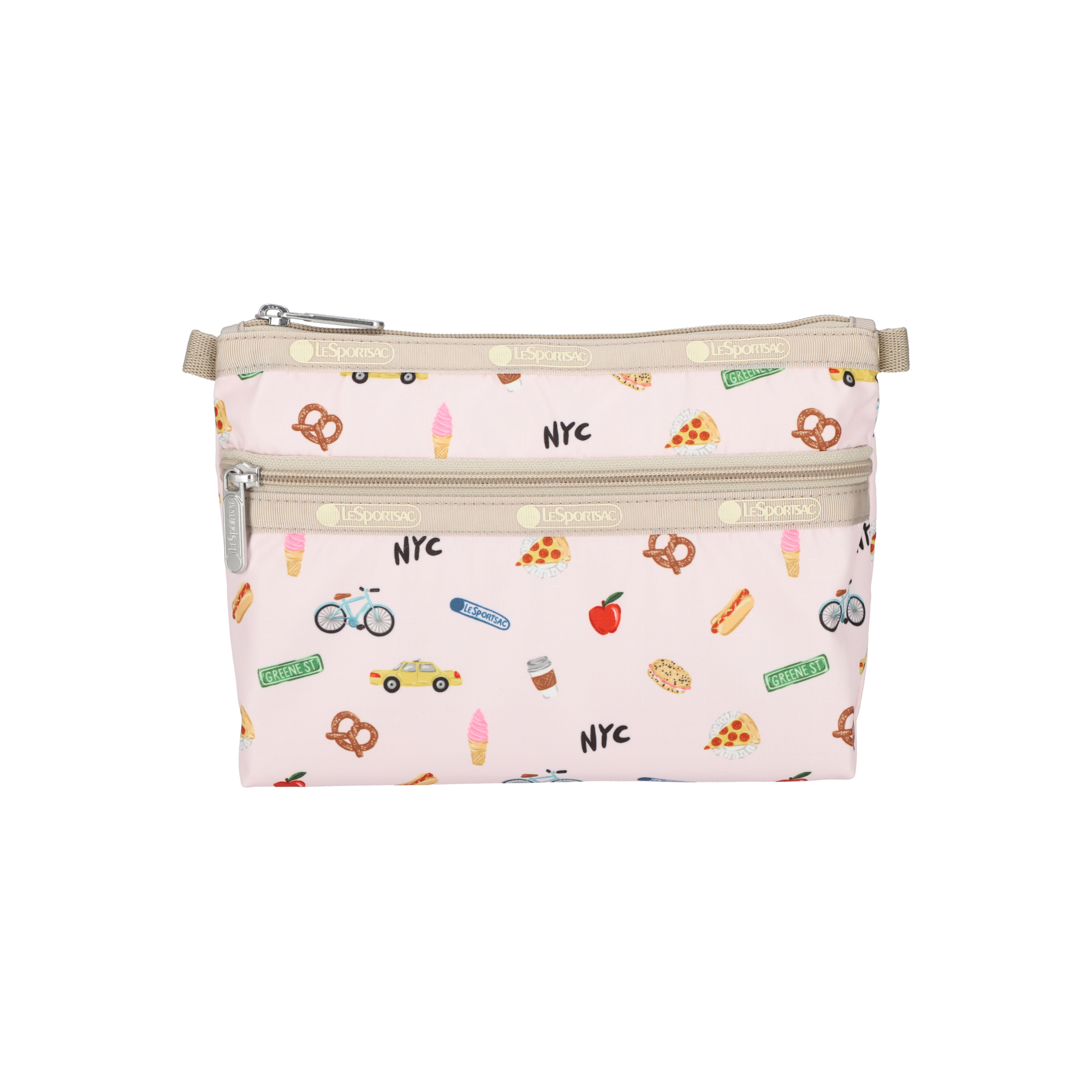 雙層化妝袋 (NYC ICONS PINK)