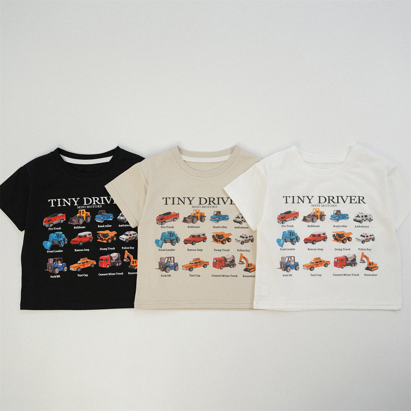 餅乾家🍪迷你工程車圖鑑T恤(80-150)