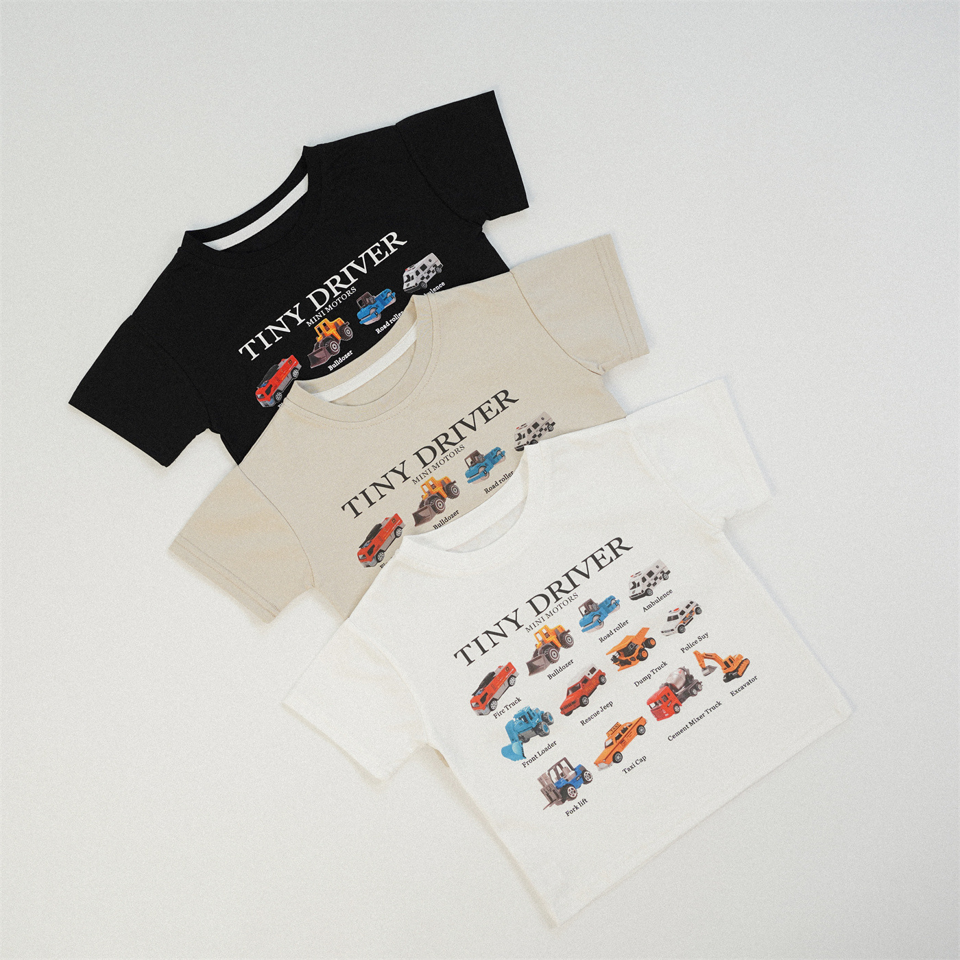 餅乾家🍪迷你工程車圖鑑T恤(80-150)