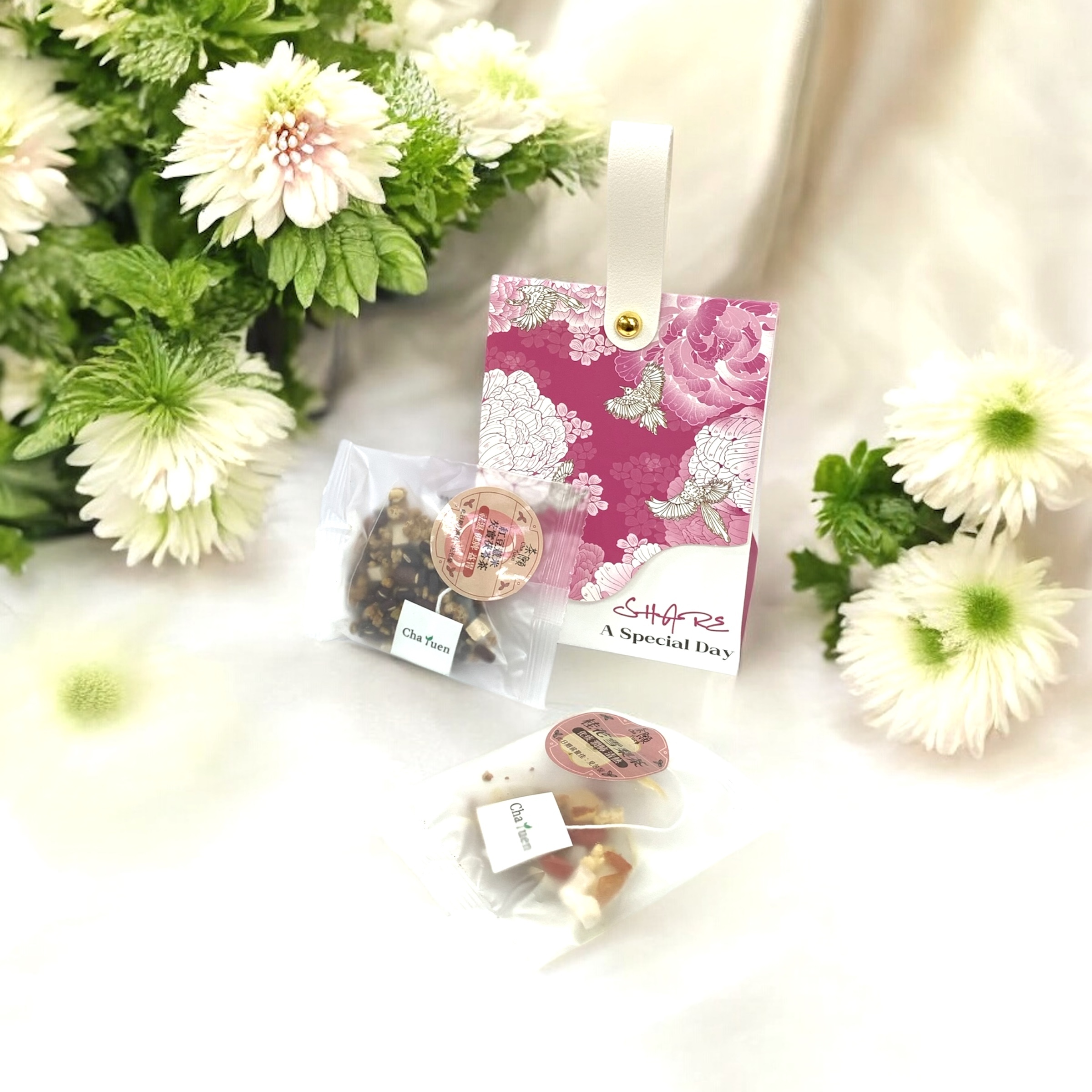 婚宴回禮 禮盒019 + 2包自選茶包 (15種口味可選)