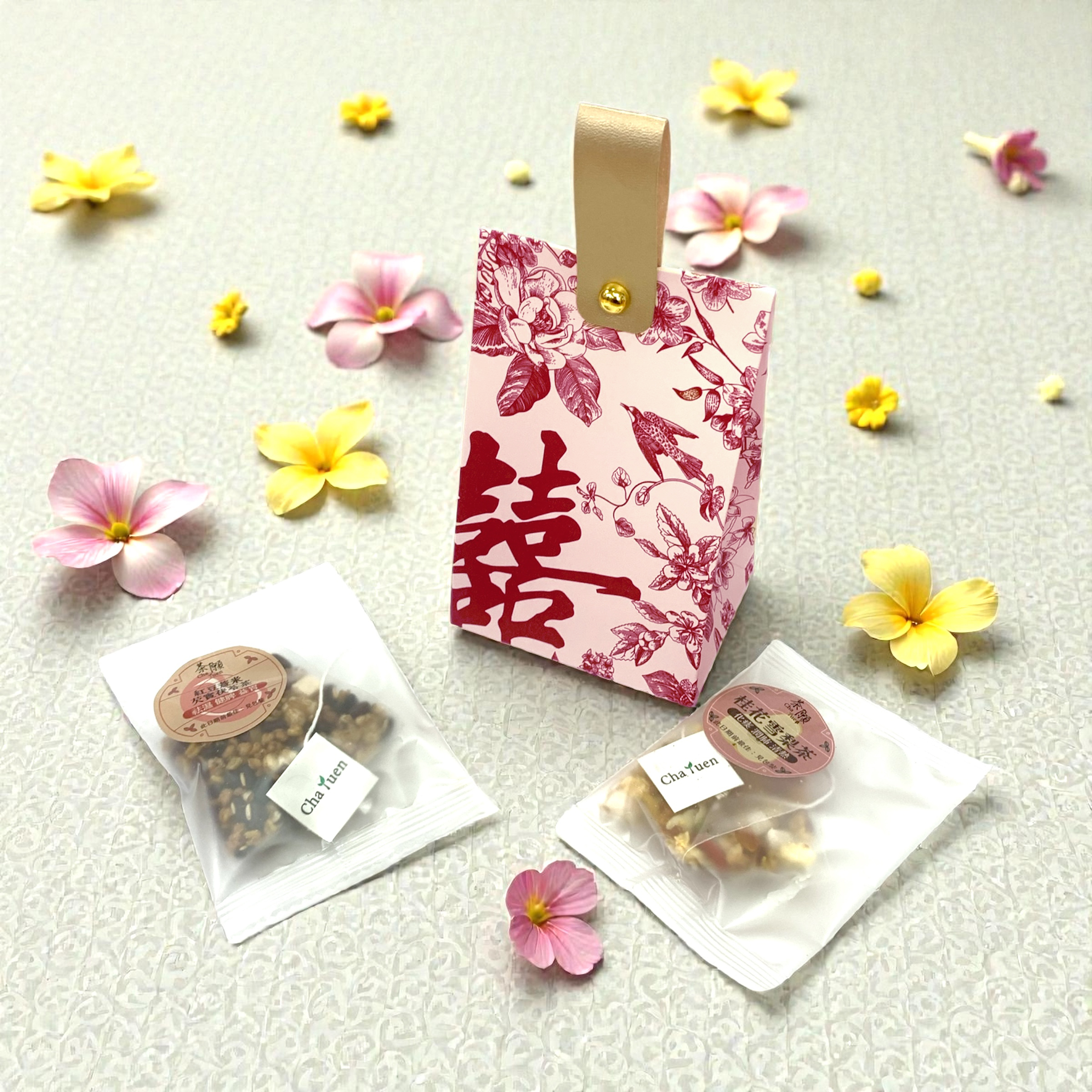 婚宴回禮 禮盒013 + 2包自選茶包 (15種口味可選)
