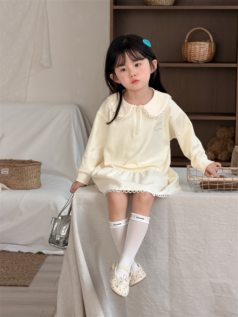 2026SS SPRING ｜女孩學院風蝴蝶結裙子  ˚ ༘