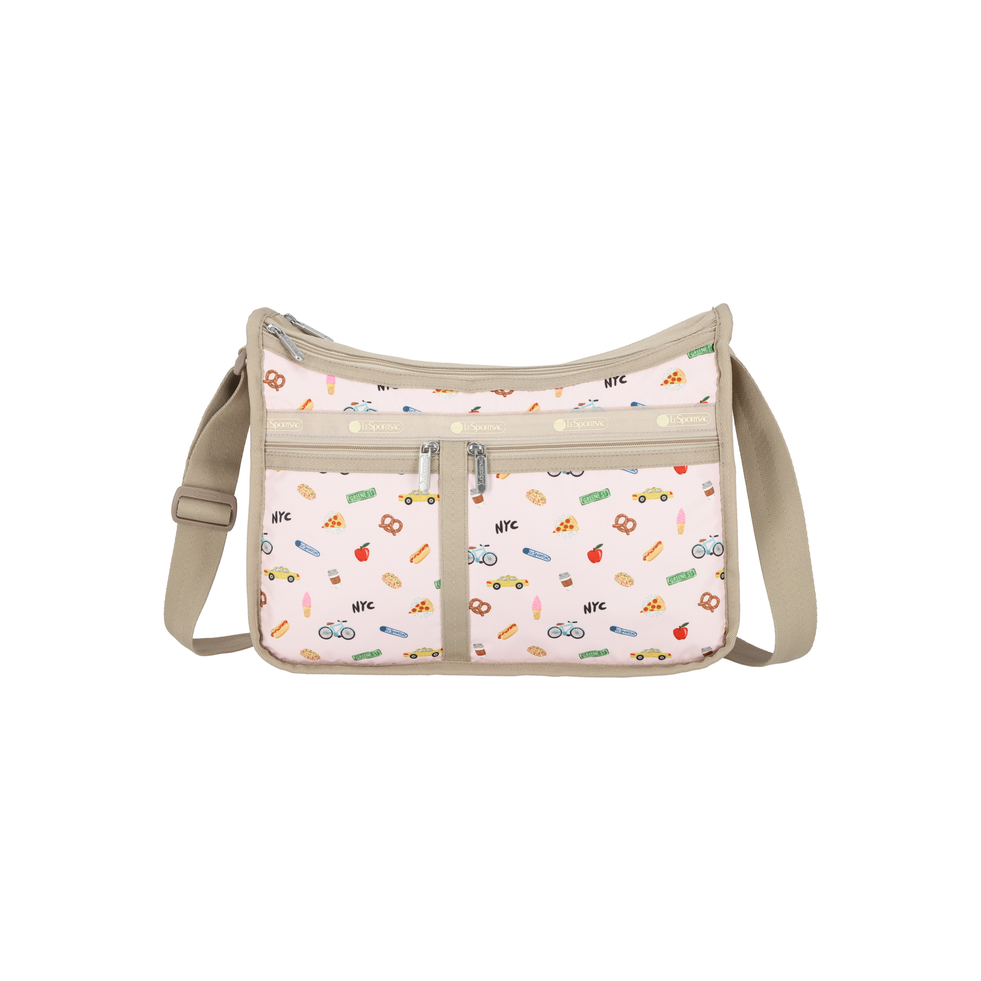 DELUXE 大型斜揹袋 (NYC ICONS PINK)