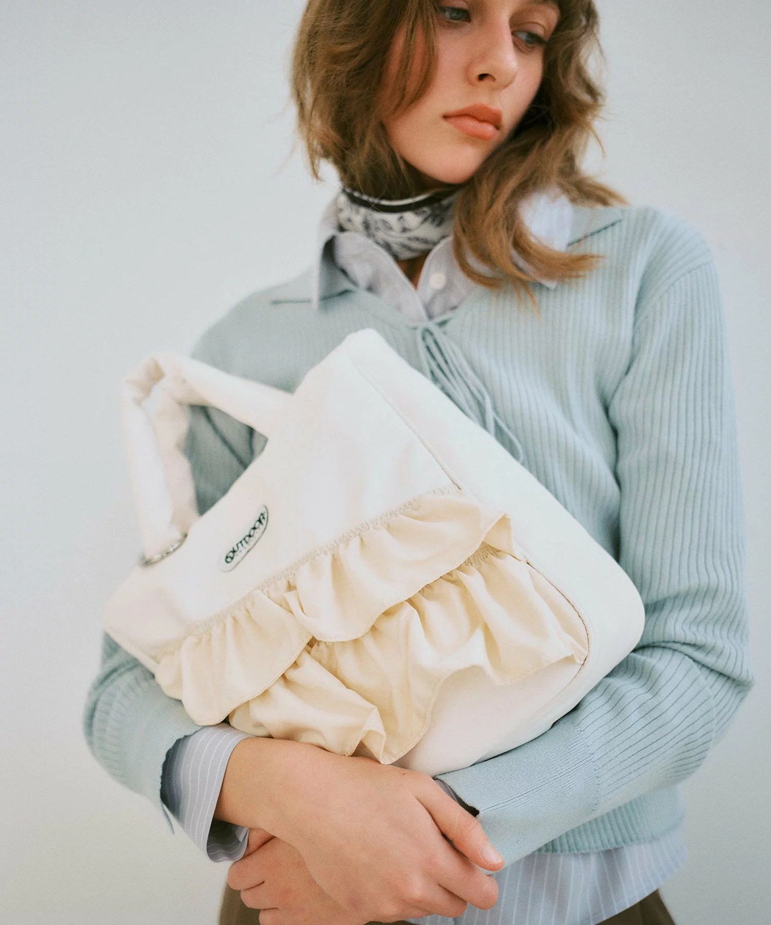 [預購] OUTDOOR 聯名 VIS 限定款 2WAY 荷葉邊手提托特包