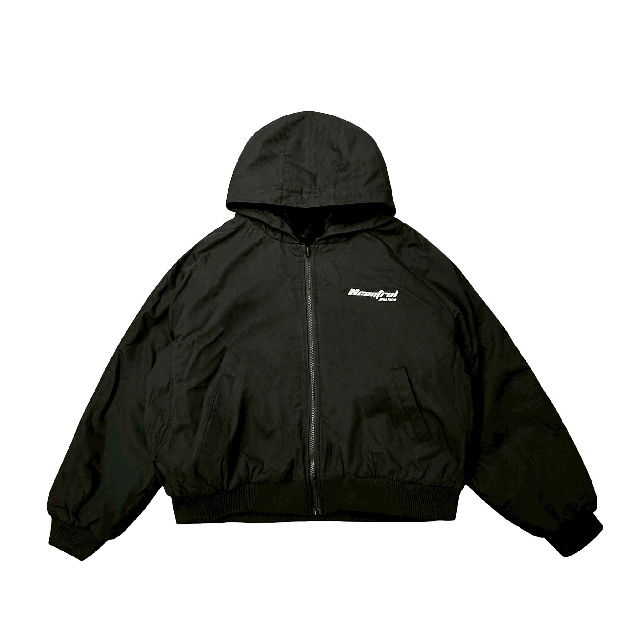 XCTRL 厚毛雙面穿短版外套-黑