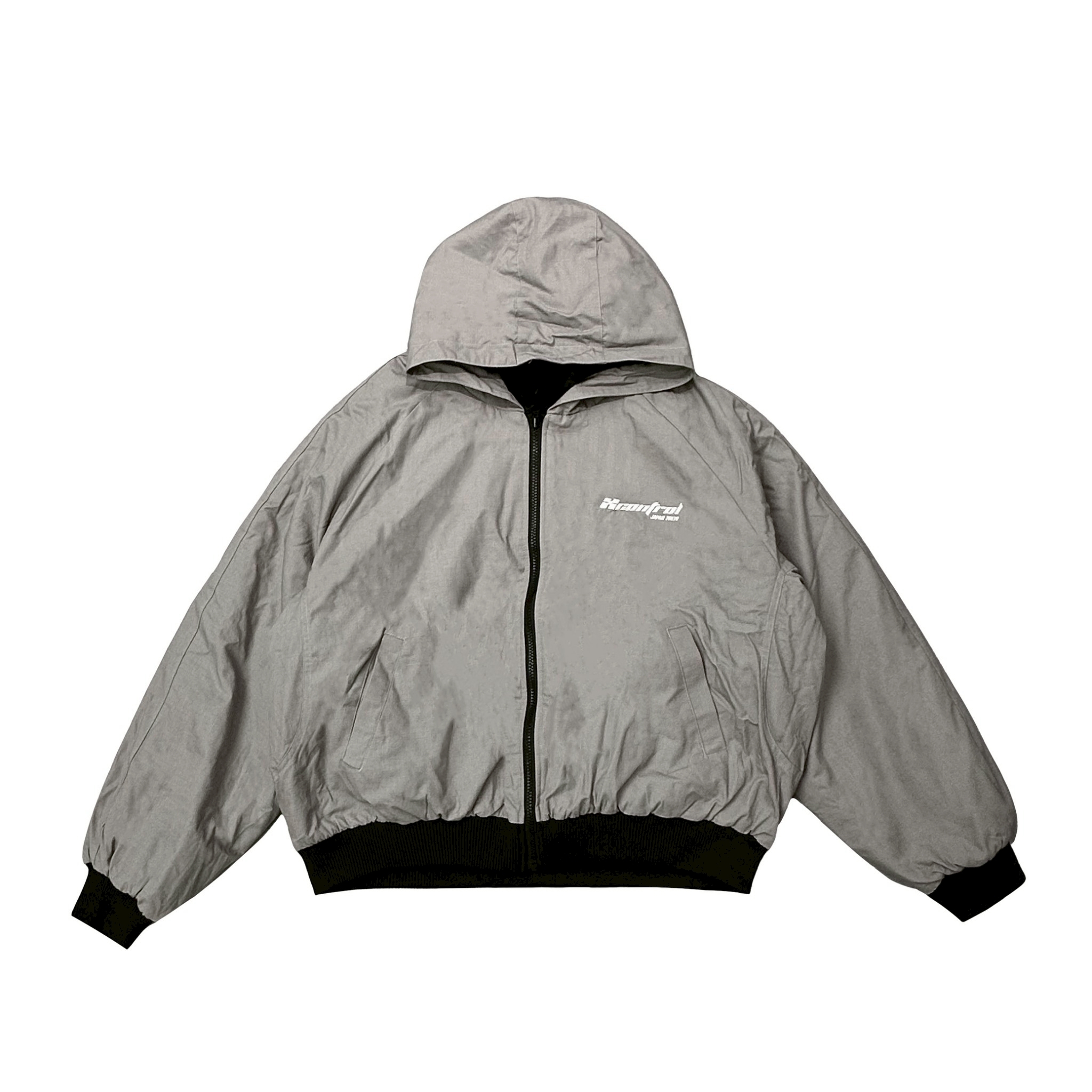 XCTRL 厚毛雙面穿短版外套-灰