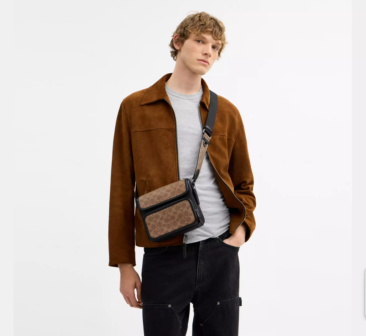 【直播】Coach LX021009 Sullivan 翻蓋斜背包