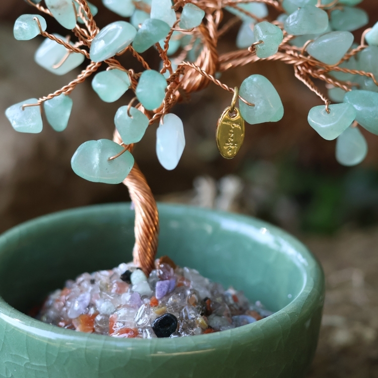 絕對加持！水晶能量樹🌳健康綠東陵玉/貴人紫水晶/桃花粉水晶/招財黃水晶