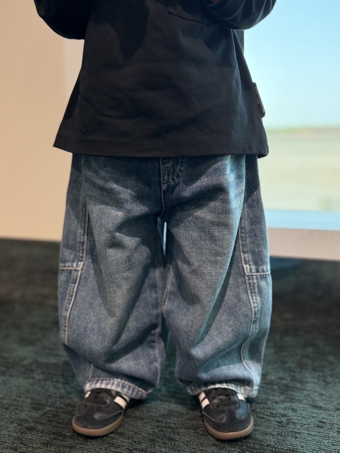 A04116自訂款刷色牛仔褲