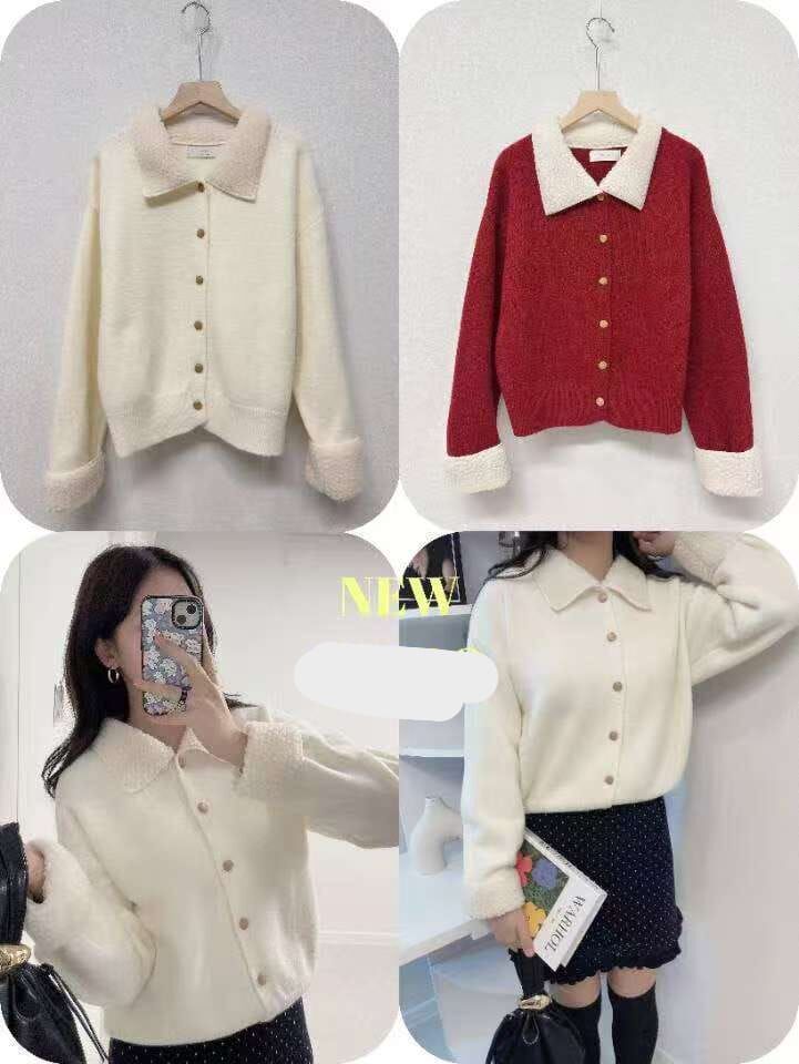 LU5501 羊毛拼羊羔絨溫暖外套 *特價* (優惠碼同充值購物金不適用)