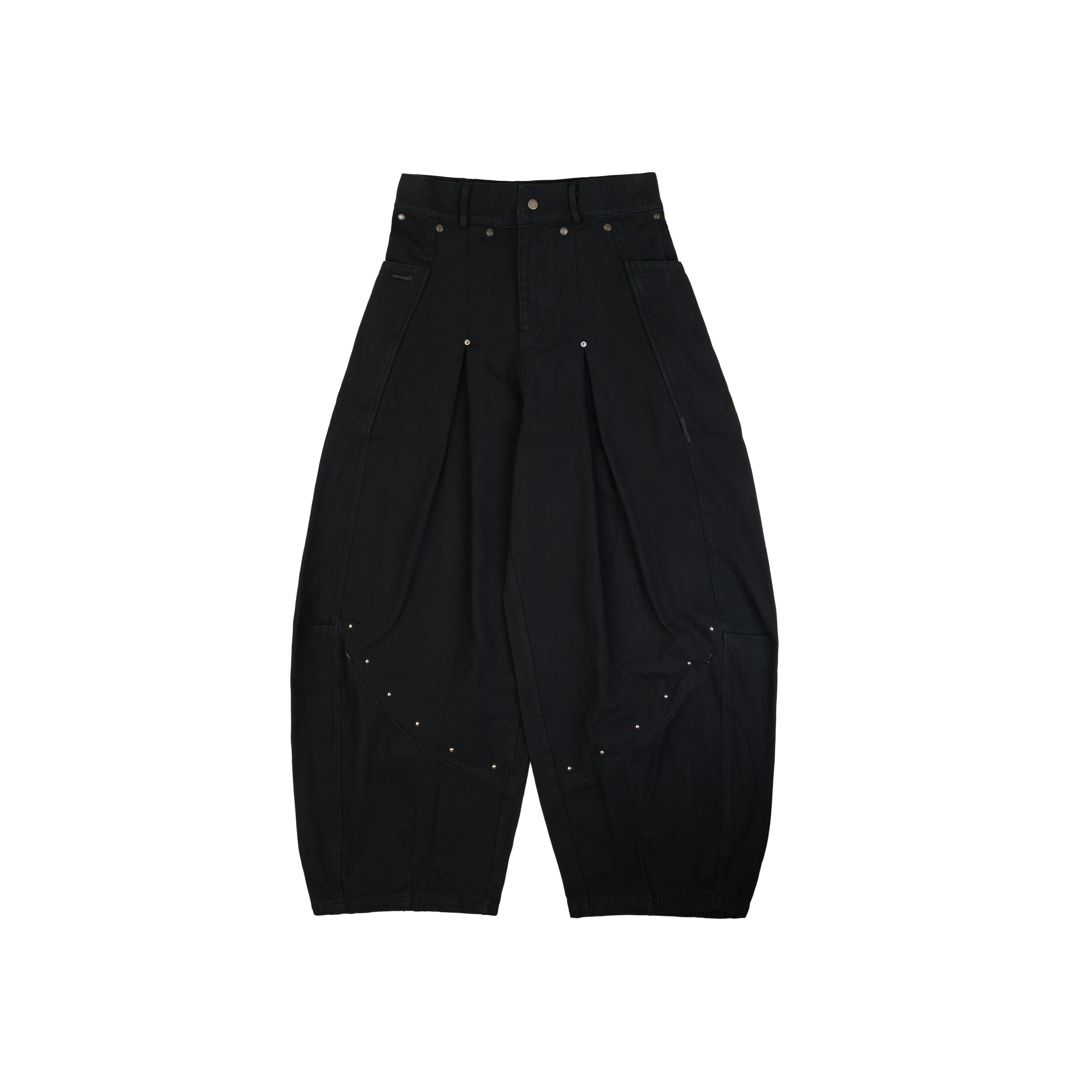 Woden x SATIVASTUDIO WP-01 “Vintageism” Barrel Pants - Black
