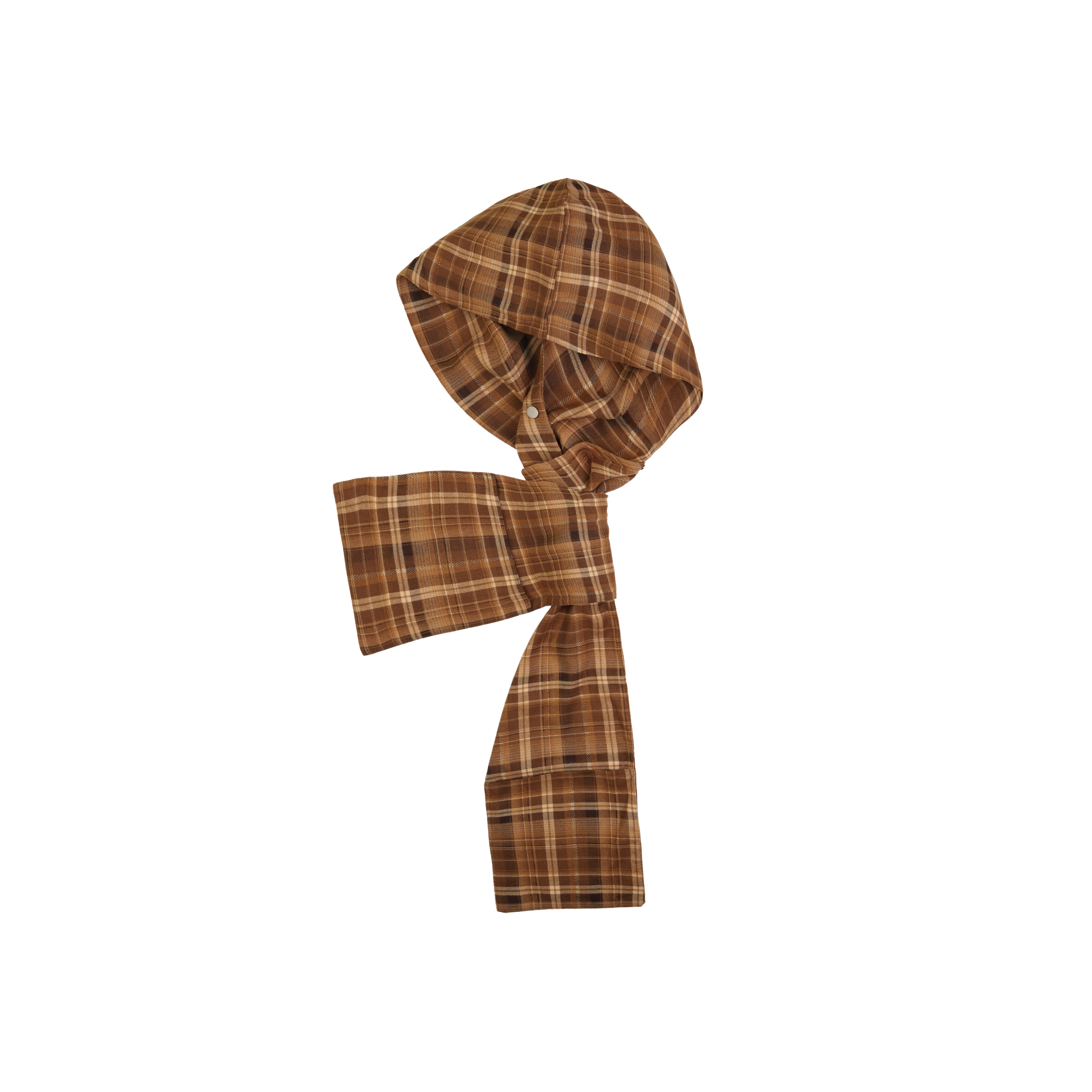 Woden x SATIVASTUDIO WSF-01 “Vintageism” Hooded Scarf with Pocket - Sandstorm