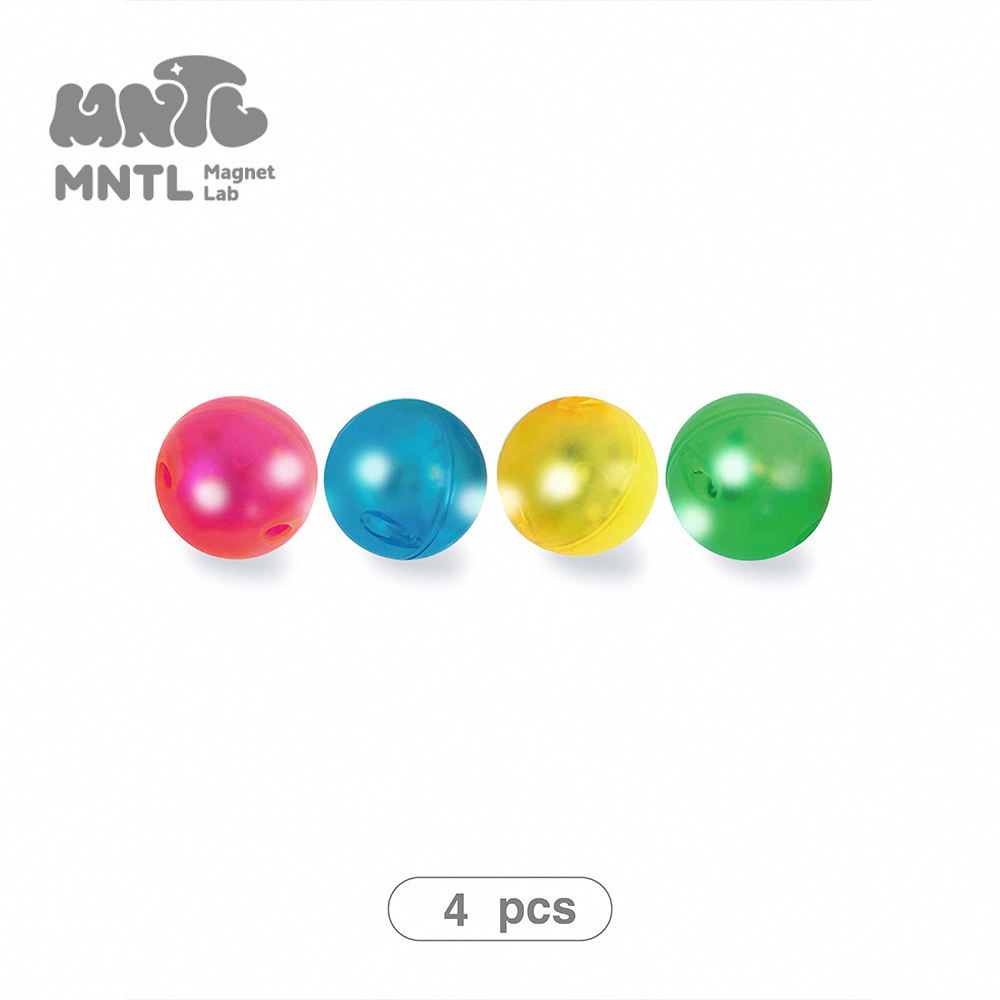 【MNTL】磁力積木/磁力片配件 |  酷亮球 Ball 2.0 - 螢光色