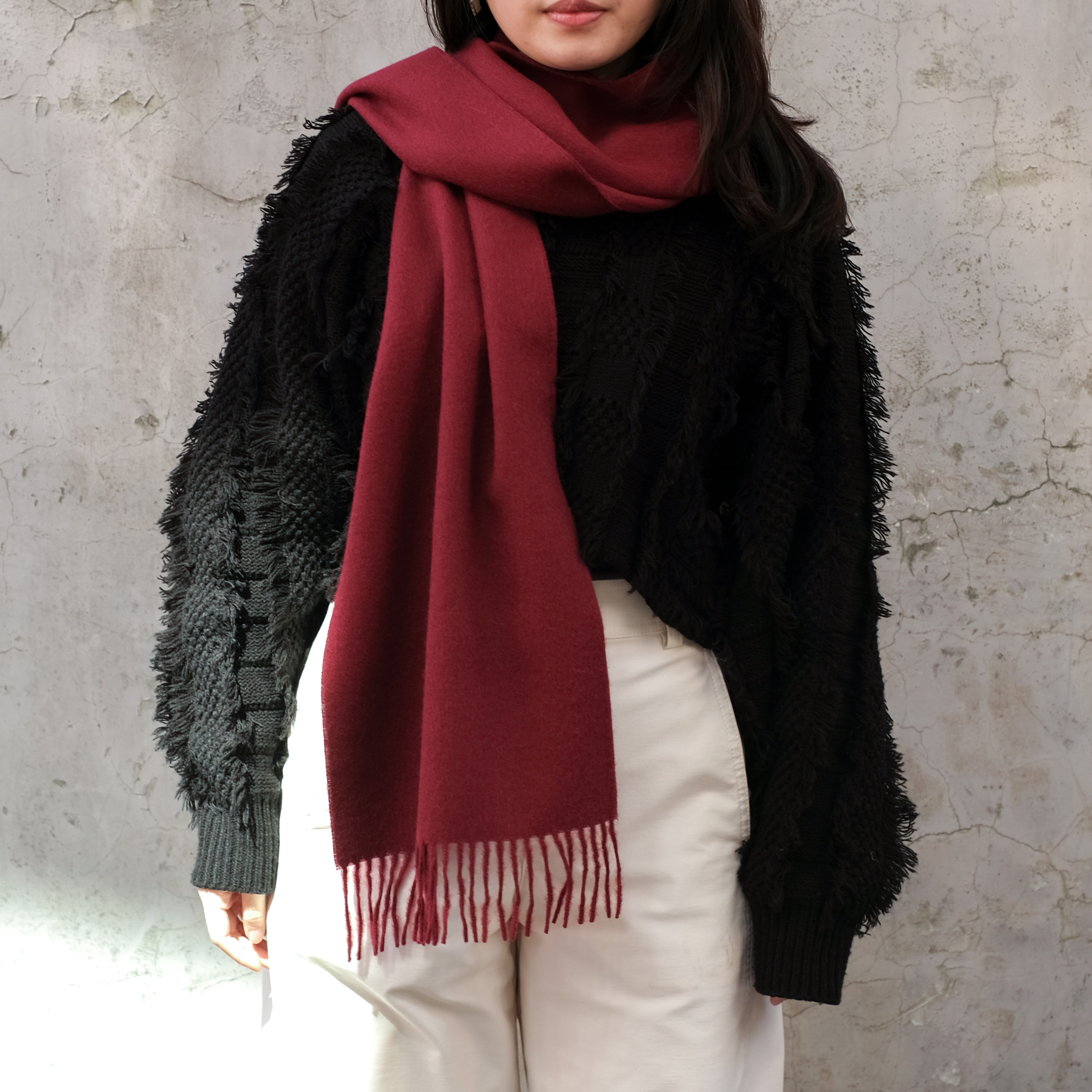 安地斯羊駝圍巾｜勃根地｜秘魯