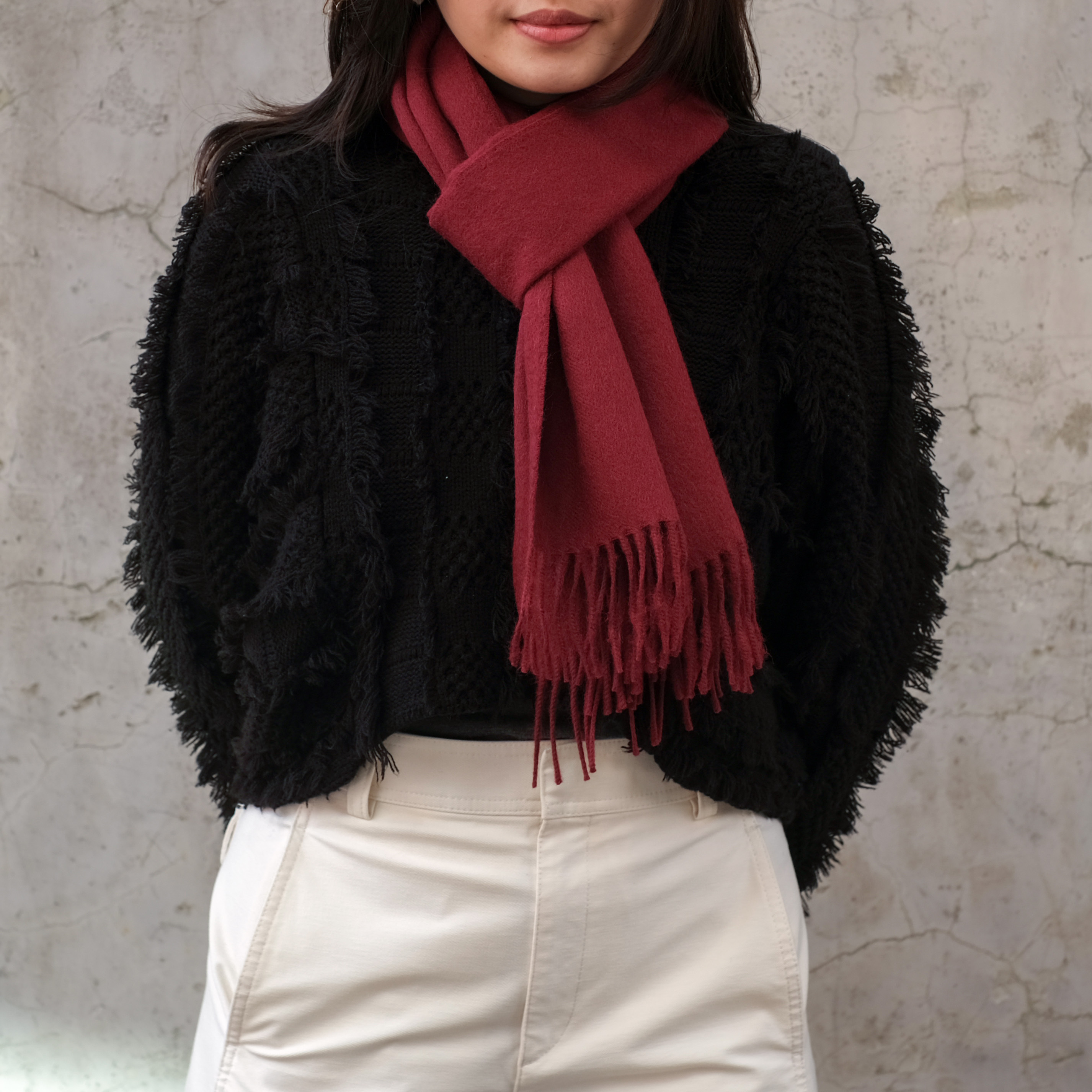 安地斯羊駝圍巾｜勃根地｜秘魯