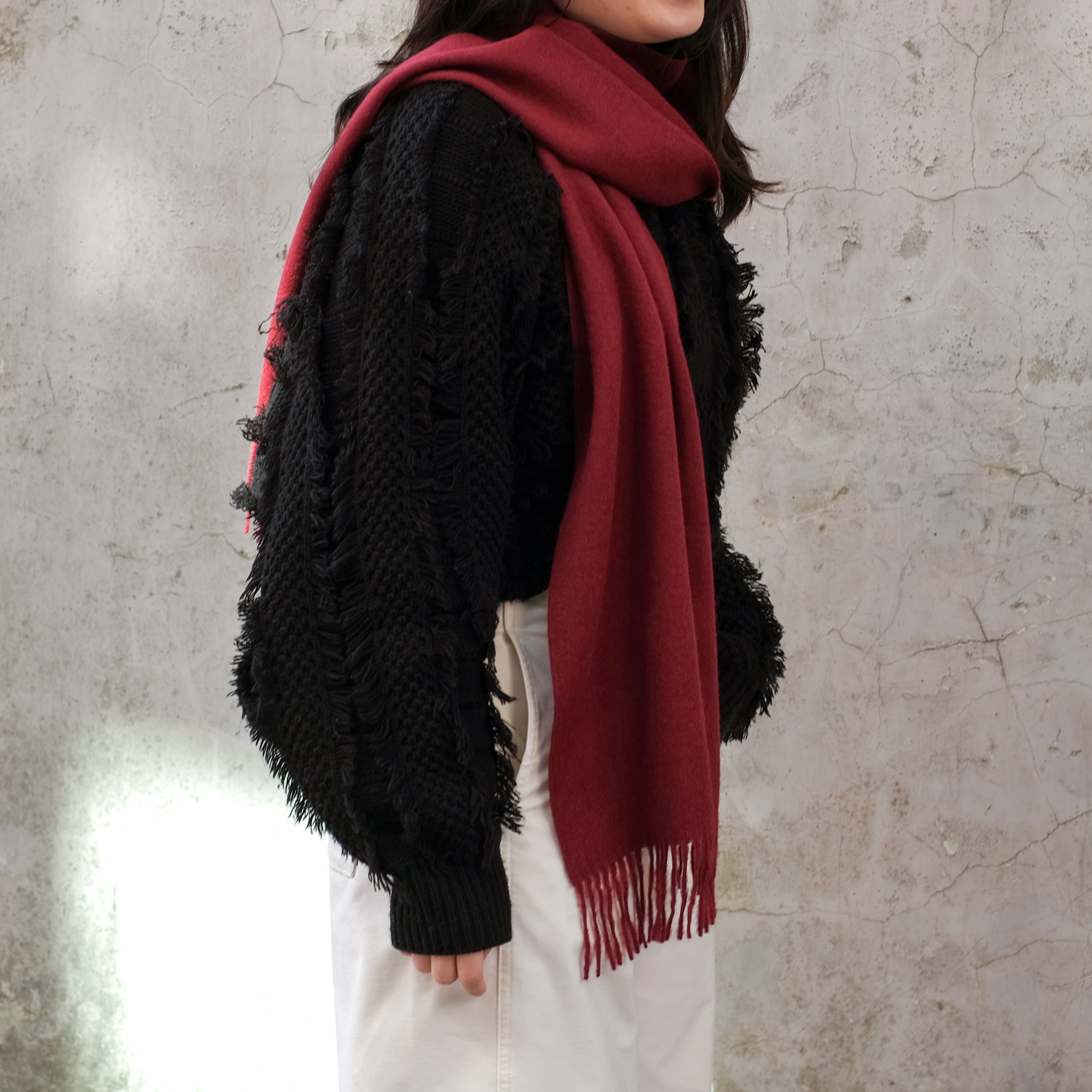 安地斯羊駝圍巾｜勃根地｜秘魯