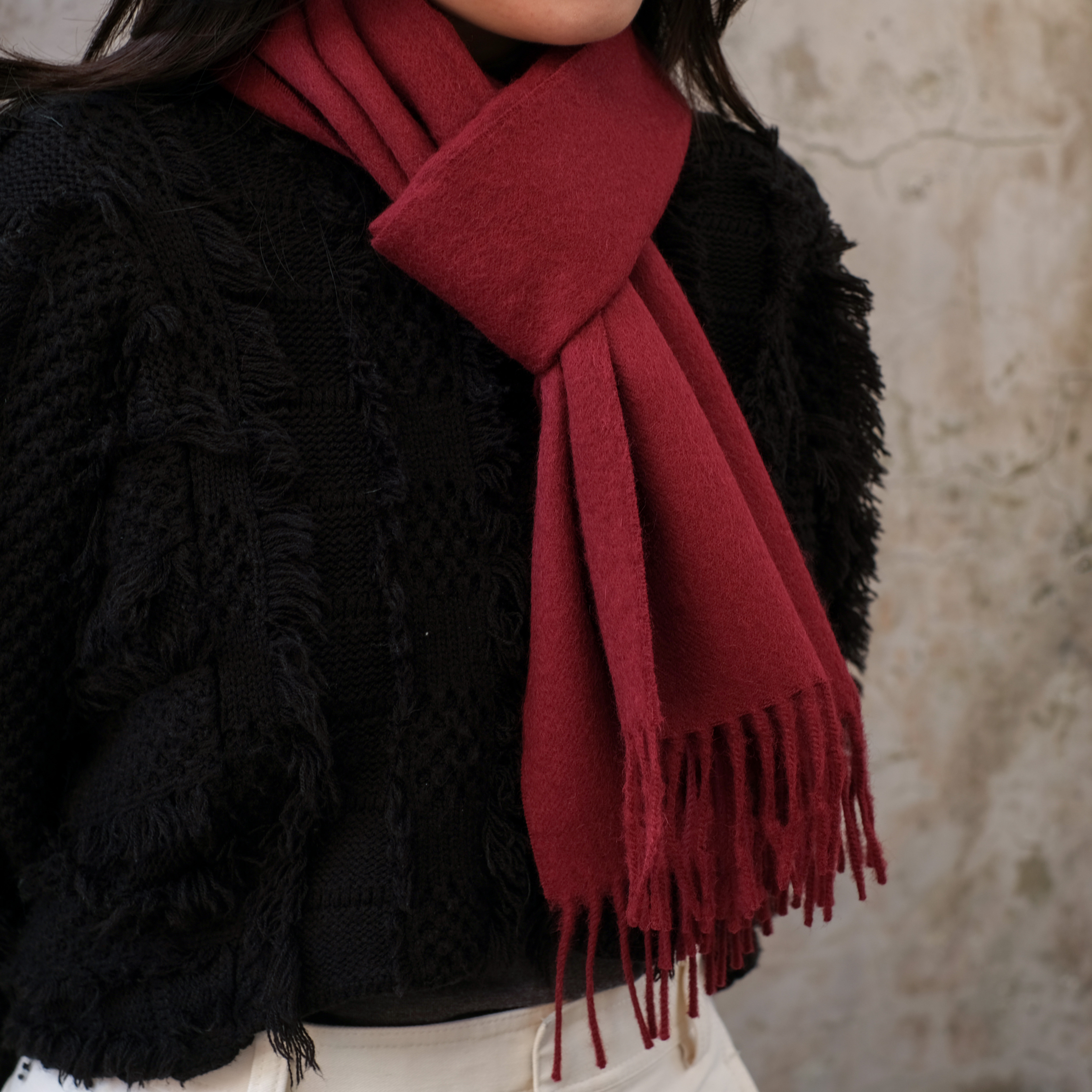 安地斯羊駝圍巾｜勃根地｜秘魯