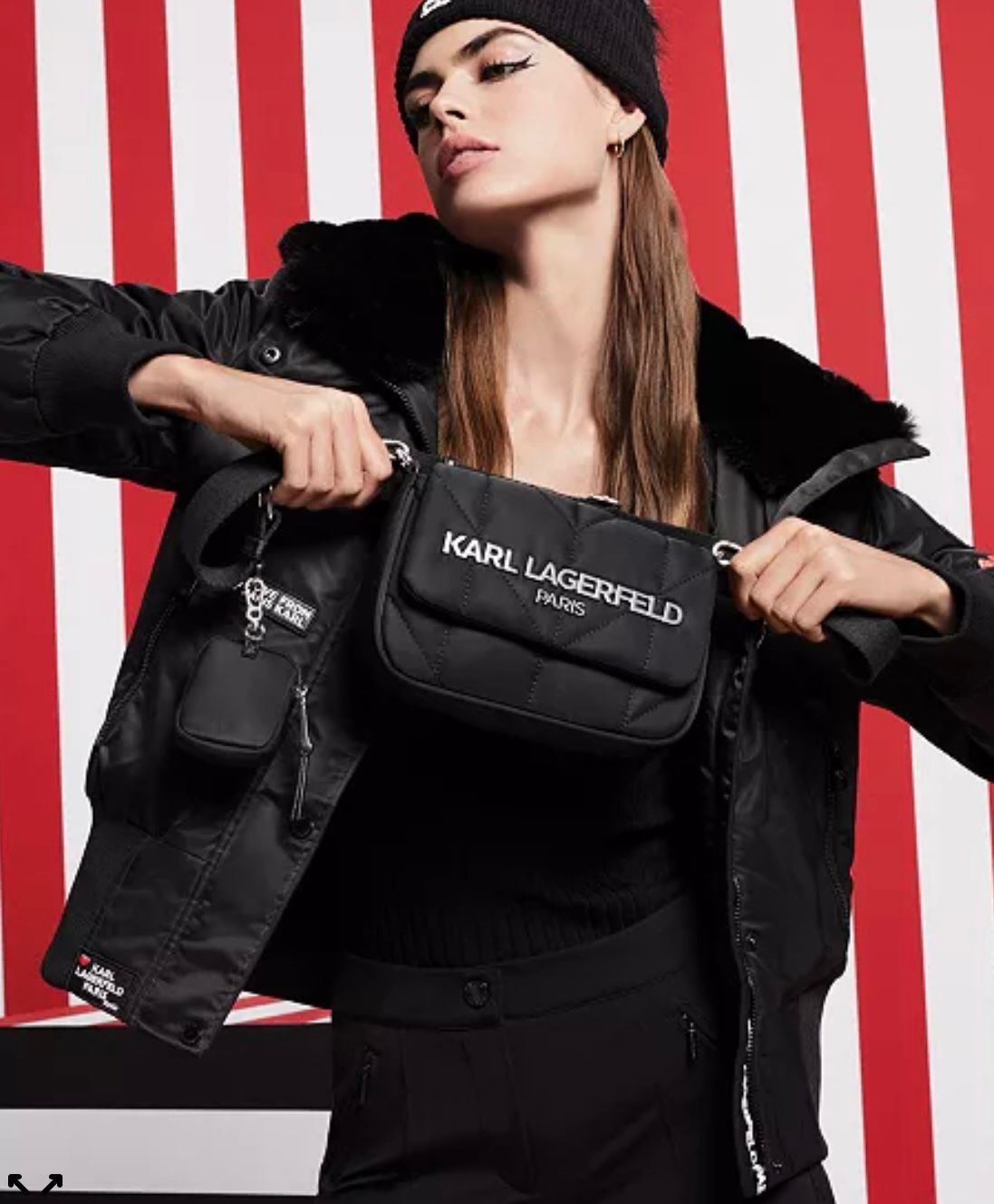 【預購】Karl Lagerfeld Paris K021005 VOYAGE LOGO 斜背包