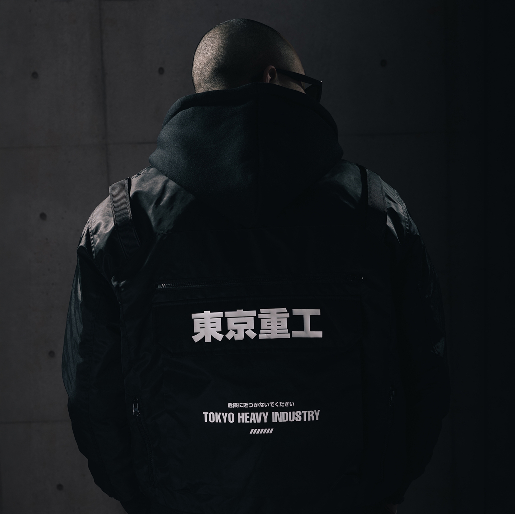 XCTRL 東京重工系統工裝外套(連帽可拆)-黑