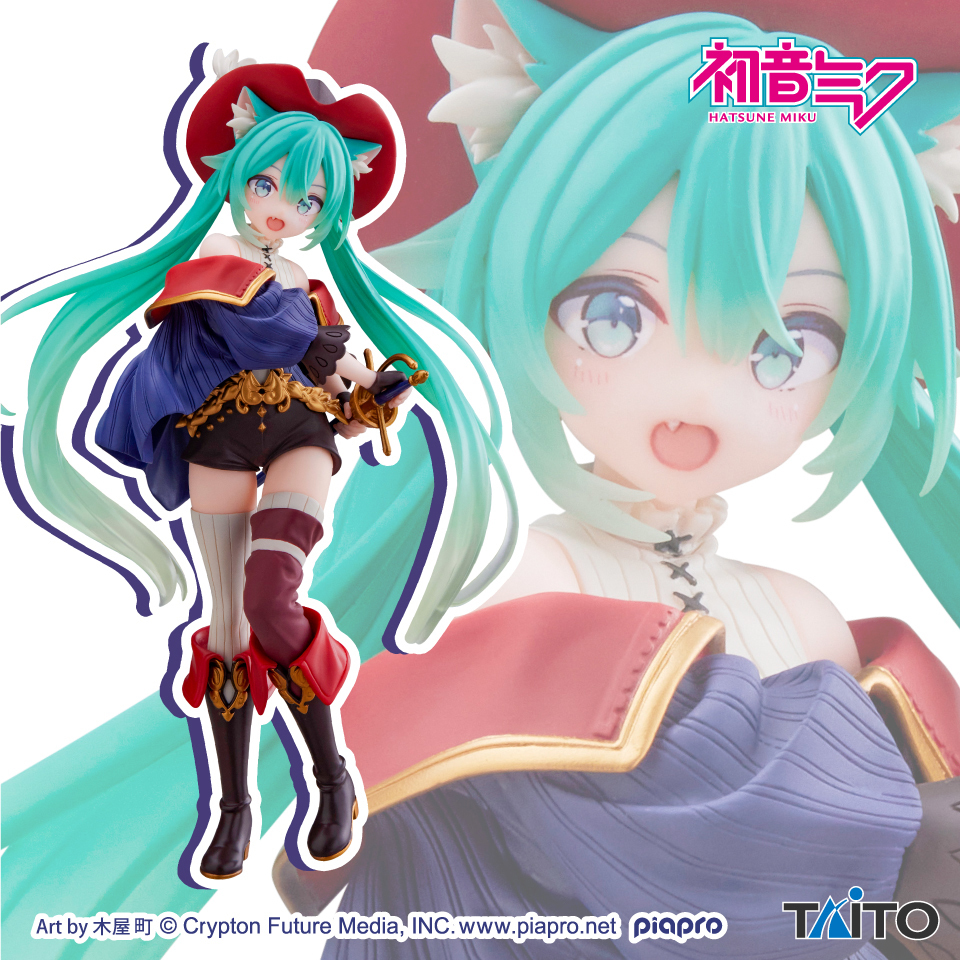 TAITO景品 初音未來 Wonderland 鞋貓劍客(再販)
