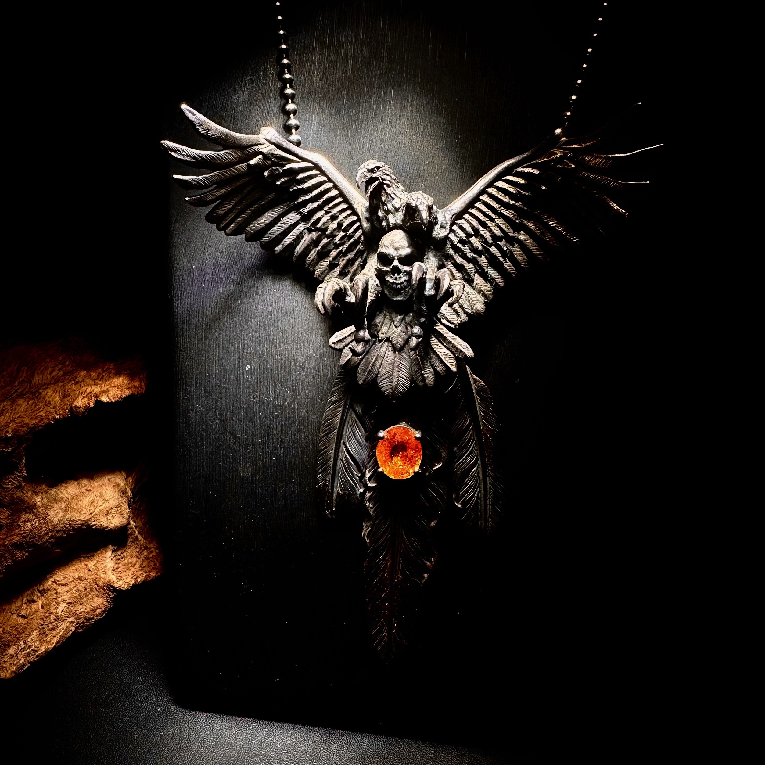 *Black Venom Jewelry- Poison The Eagle 純銀骷顱雙頭鷹。