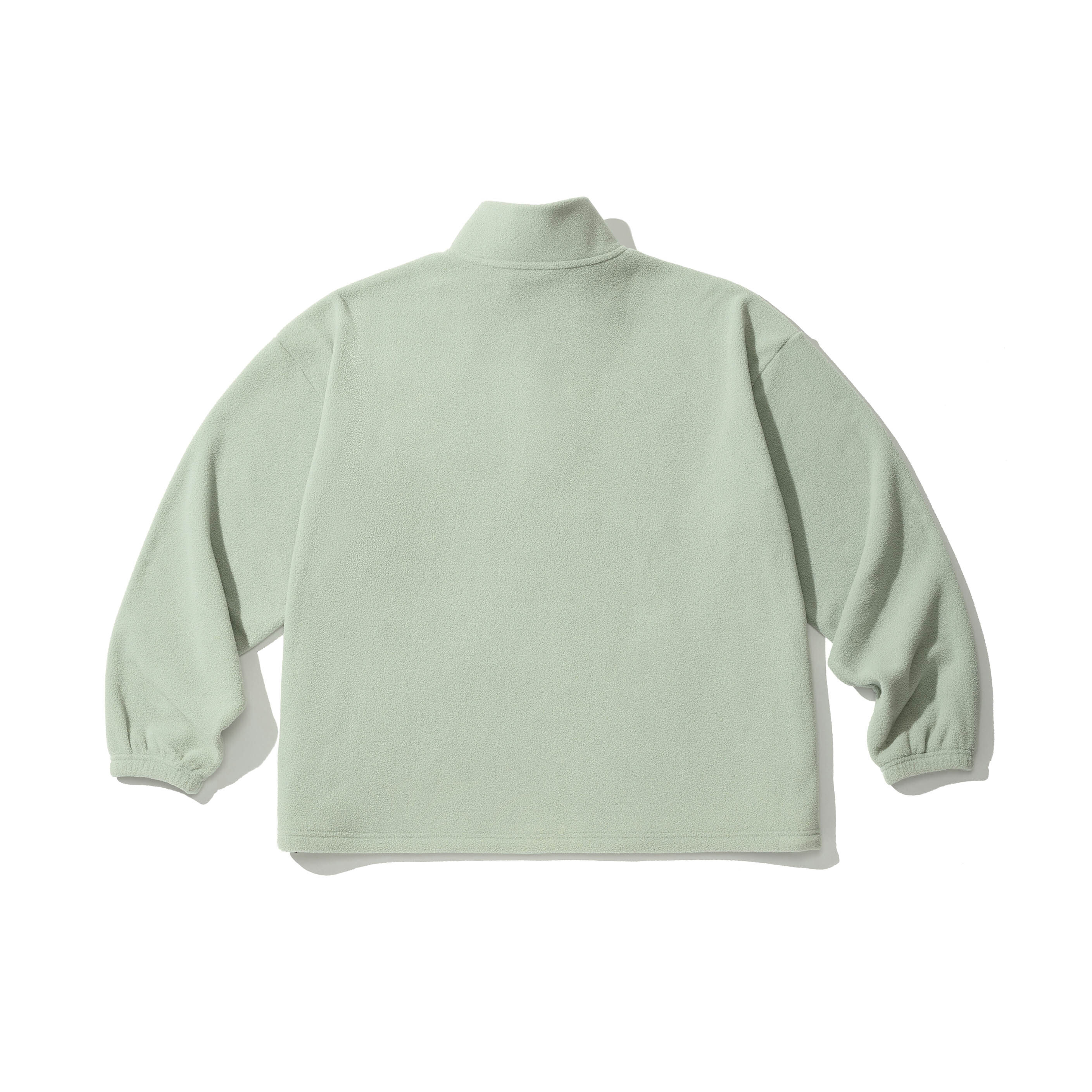 搖粒絨半拉鍊立領大學T